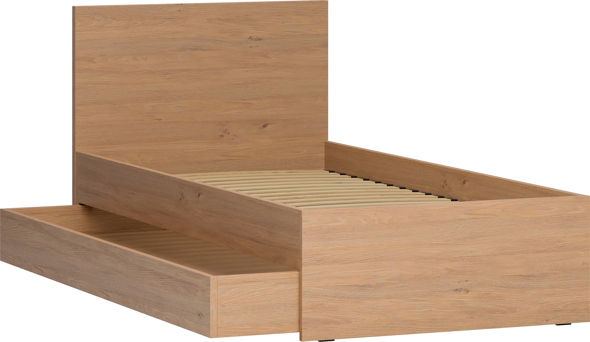 VOX Bett »SIMPLE, sehr strapazierfähig, hydraulischer Bettkasten oder Schublade« Breiten: 90/120/140/160 und 180cm,  extrem hohe Belastbarkeit, robust und stilvoll, made in EU!