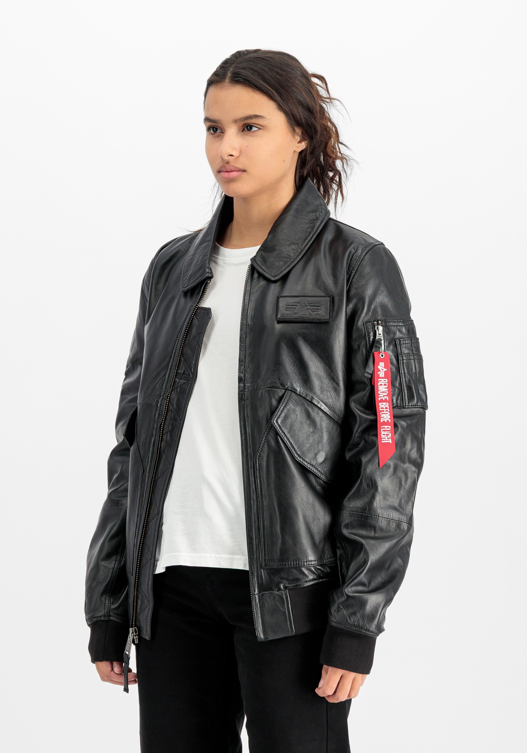 Alpha Industries Lederjacke »CWU-45/P Leather«