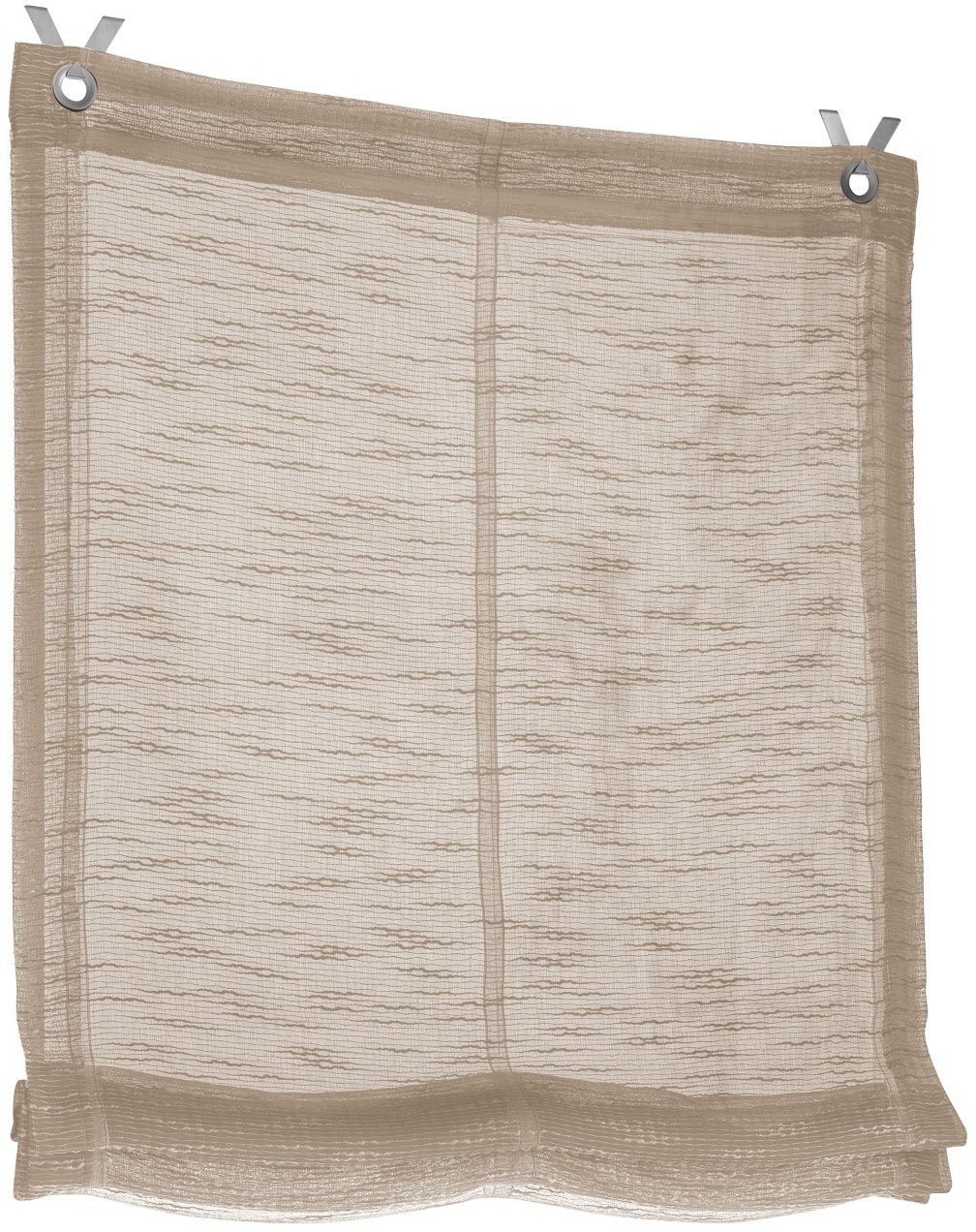 Kutti Raffrollo »Celtic« mit Hakenaufhängung freihängend halbtransparent, Polyester, Hakenaufhängung in grau