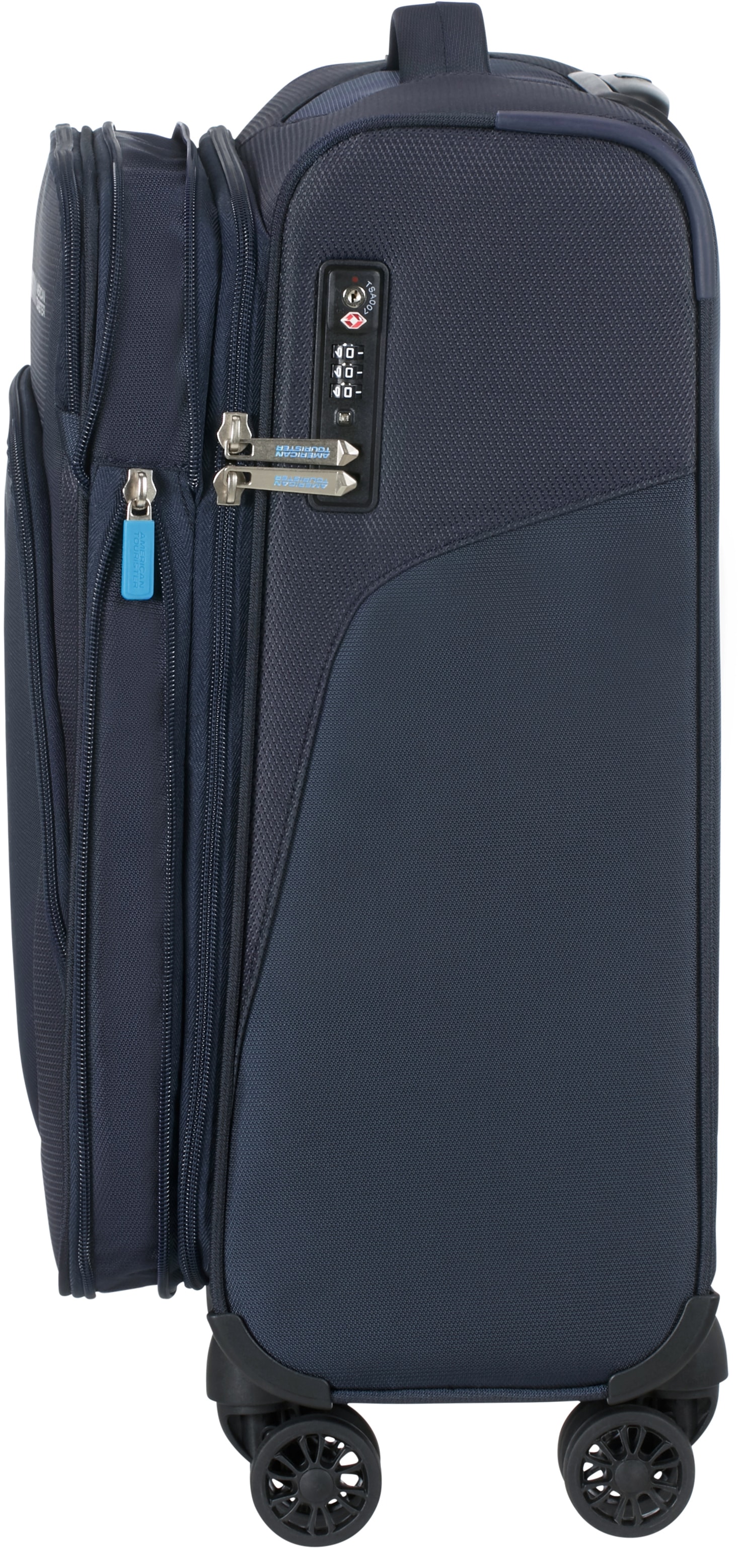 American Tourister® Weichgepäck-Trolley »SUMMERFUNK, 55 cm«, 4 Rollen, Handgepäck Reisekoffer Trolley TSA-Zahlenschloss Volumenerweiterung
