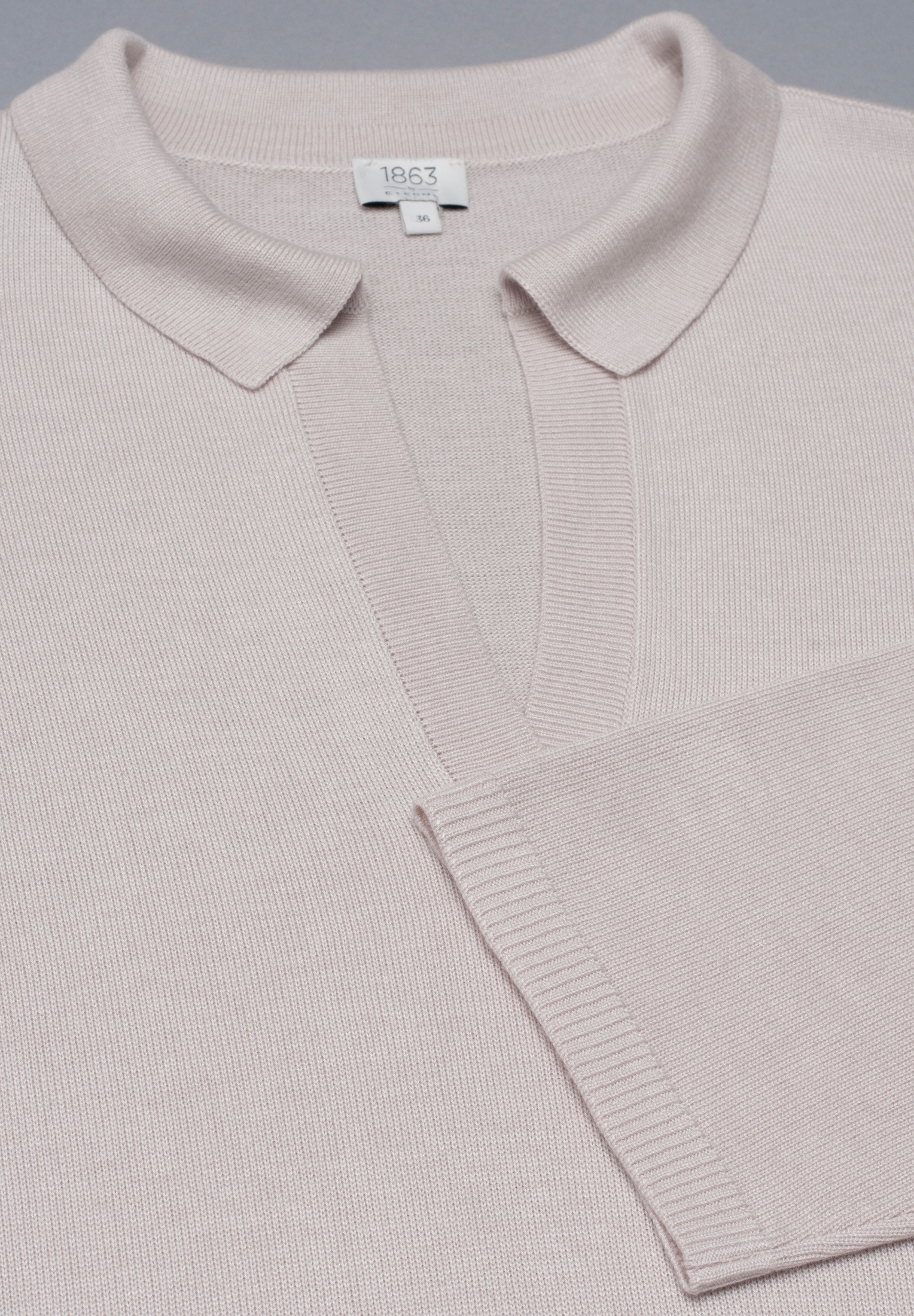 Eterna Langarm-Poloshirt