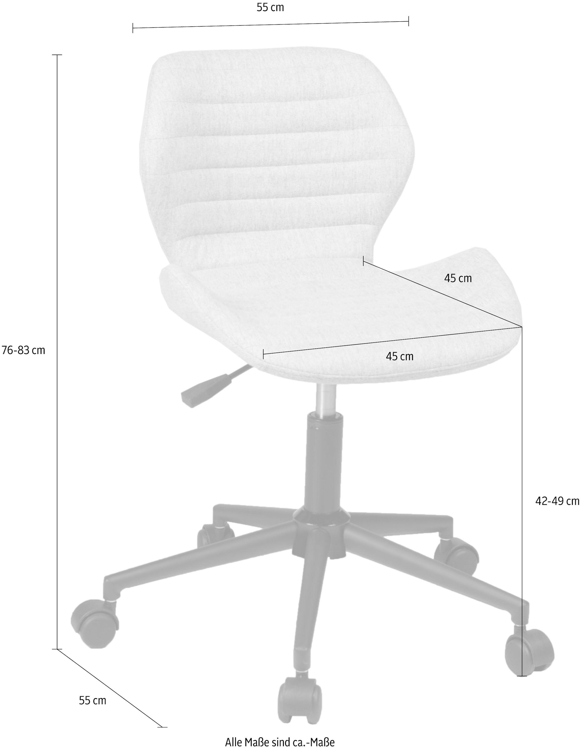 Duo Collection Bürostuhl »Mara«, Microfaser, platzsparender Schreibtischstuhl im modernen Design
