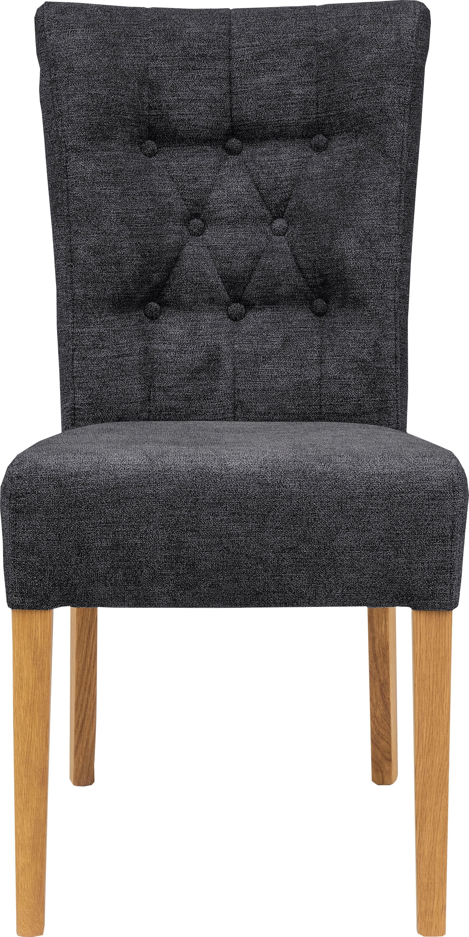 Home affaire Polsterstuhl »Queen«, (Set), 4 St., Feinstruktur, Esszimmerstuhl mit Knopfheftung, 2er, 4er oder 6er-Set