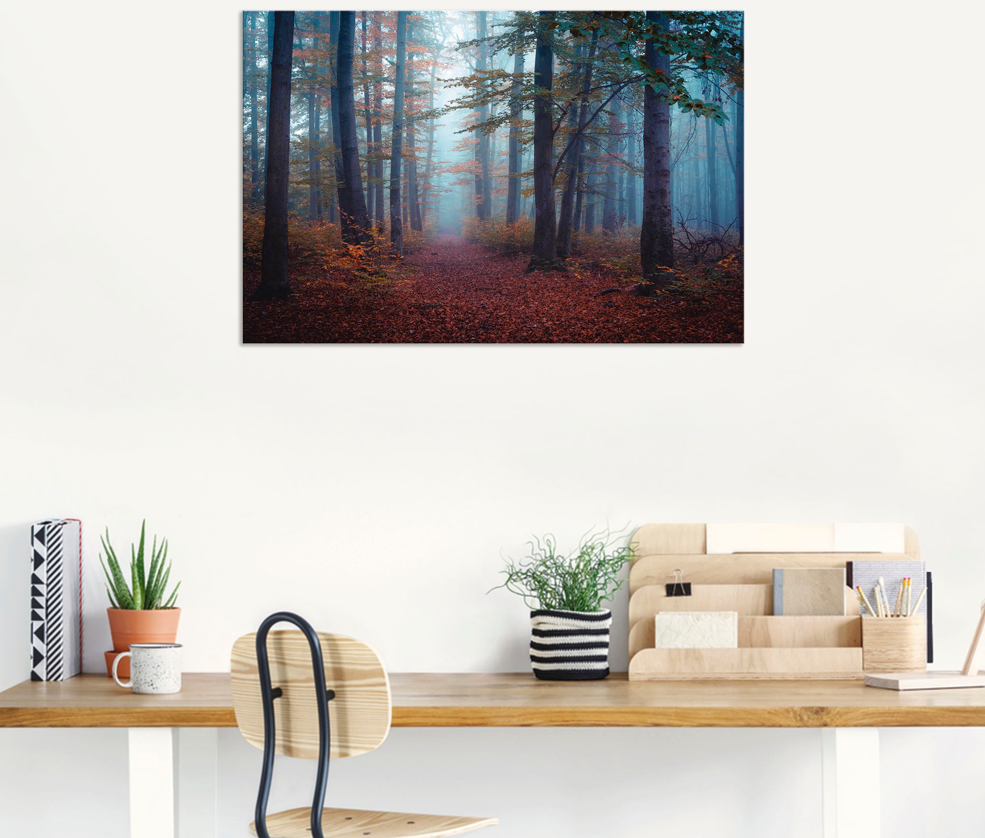 Artland Wandbild »Wald im Nebel«, Waldbilder, (1 St.), als Alubild, Outdoorbild in verschied. Größen