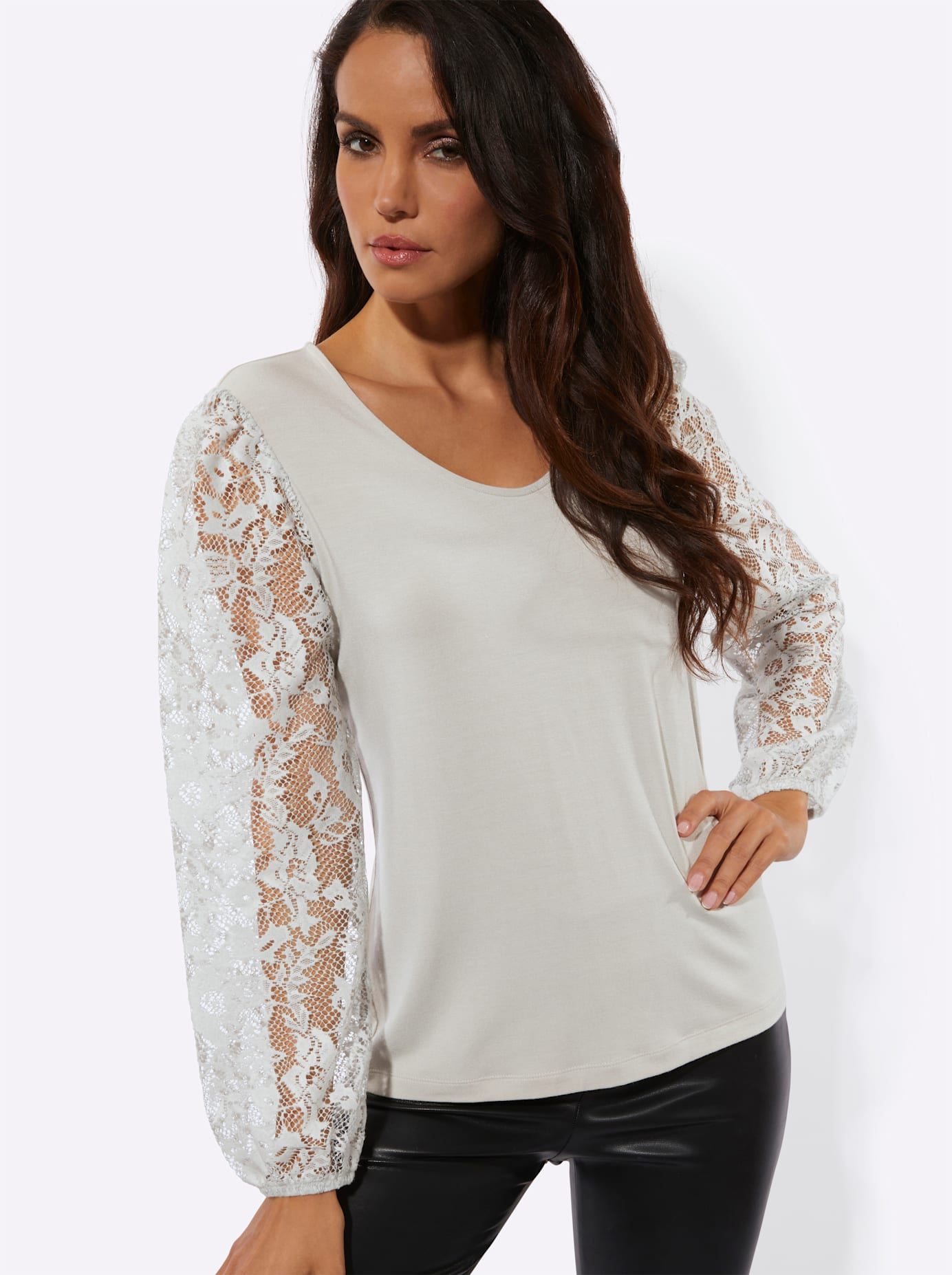 creation L Langarmshirt »Lyocell-Shirt« 1 tlg.