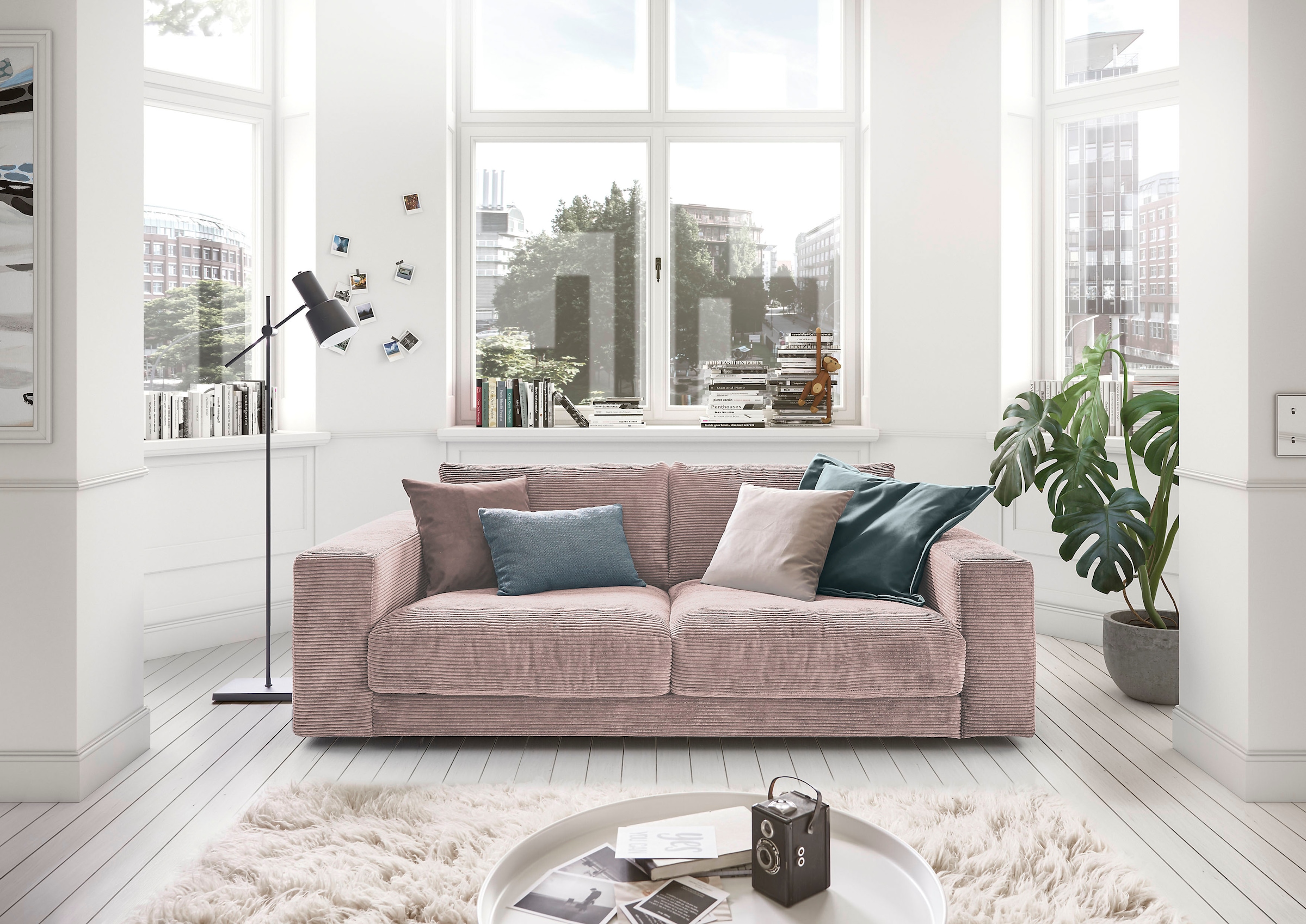3C Candy 2-Sitzer »Enisa softig und legeres Big-Sofa, bequem und komfortabel«, Zeitloses und stylisches Loungemöbel, in Breitcord