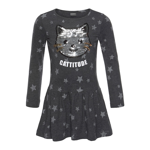 KIDSWORLD Jerseykleid »für kleine Mädchen«, mit Pailletten-Applikation im  OTTO Online Shop