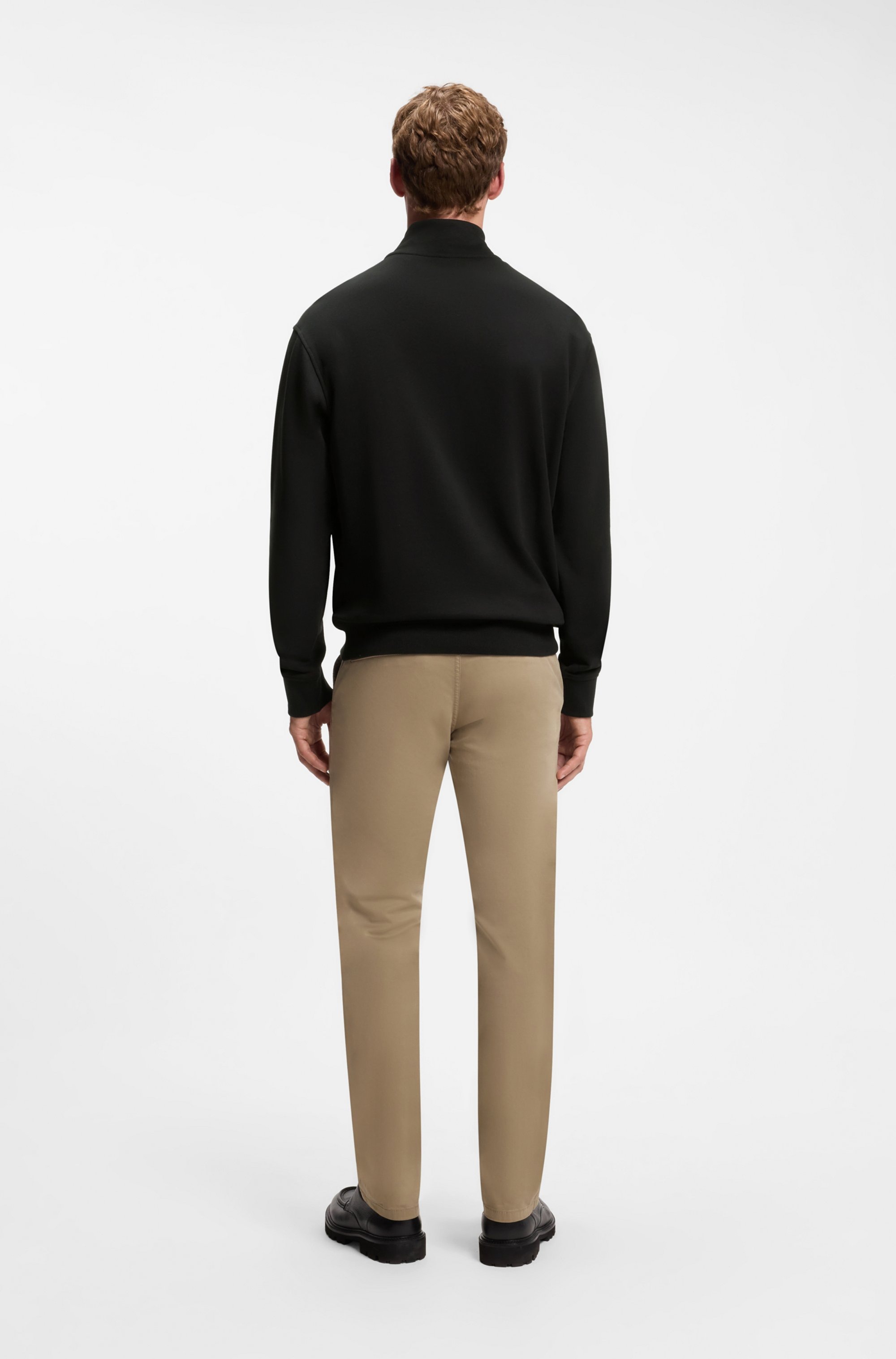 BOSS ORANGE Sweatshirt »Ze_Smallzip«, Stehkragen, Relaxed Fit, Eingrifftaschen
