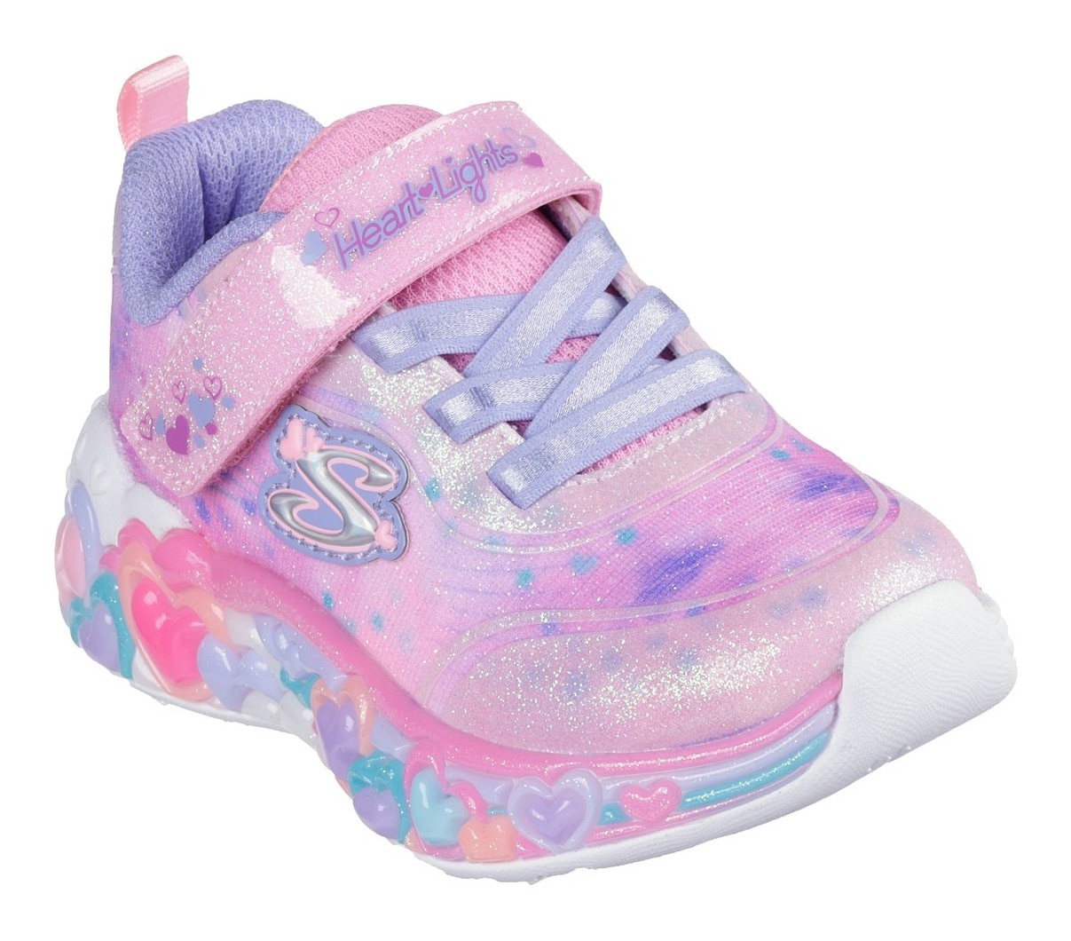 Skechers Lauflernschuh »ETERNAL HEART LIGHTS«, Blink,-Klettschuh mit Herz-Applikation,...