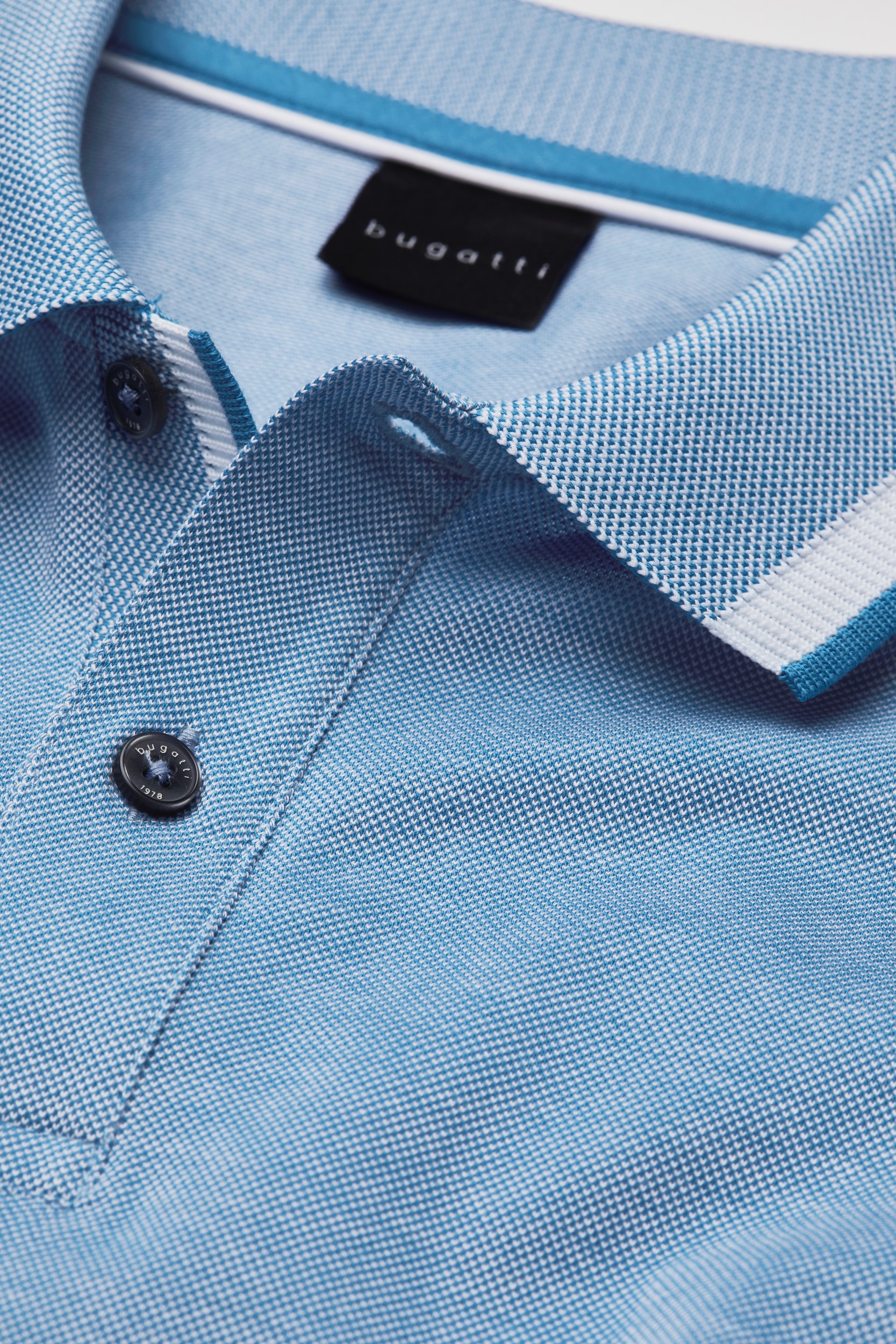 bugatti Poloshirt, mit Kontraststreifen