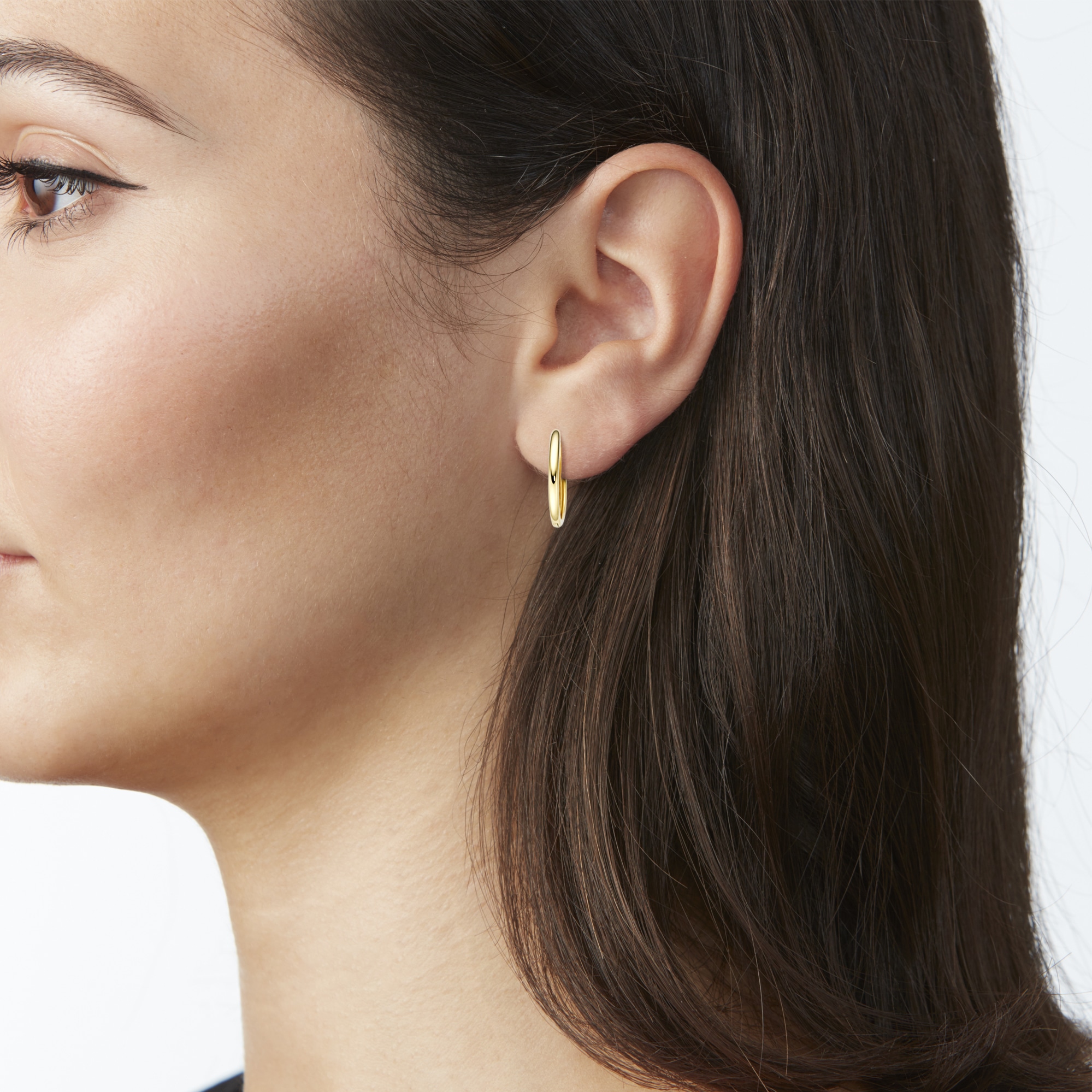 Luigi Merano Paar Creolen »Klappcreolen rund, Durchmesser ca. 19,5 mm, Gold 375«