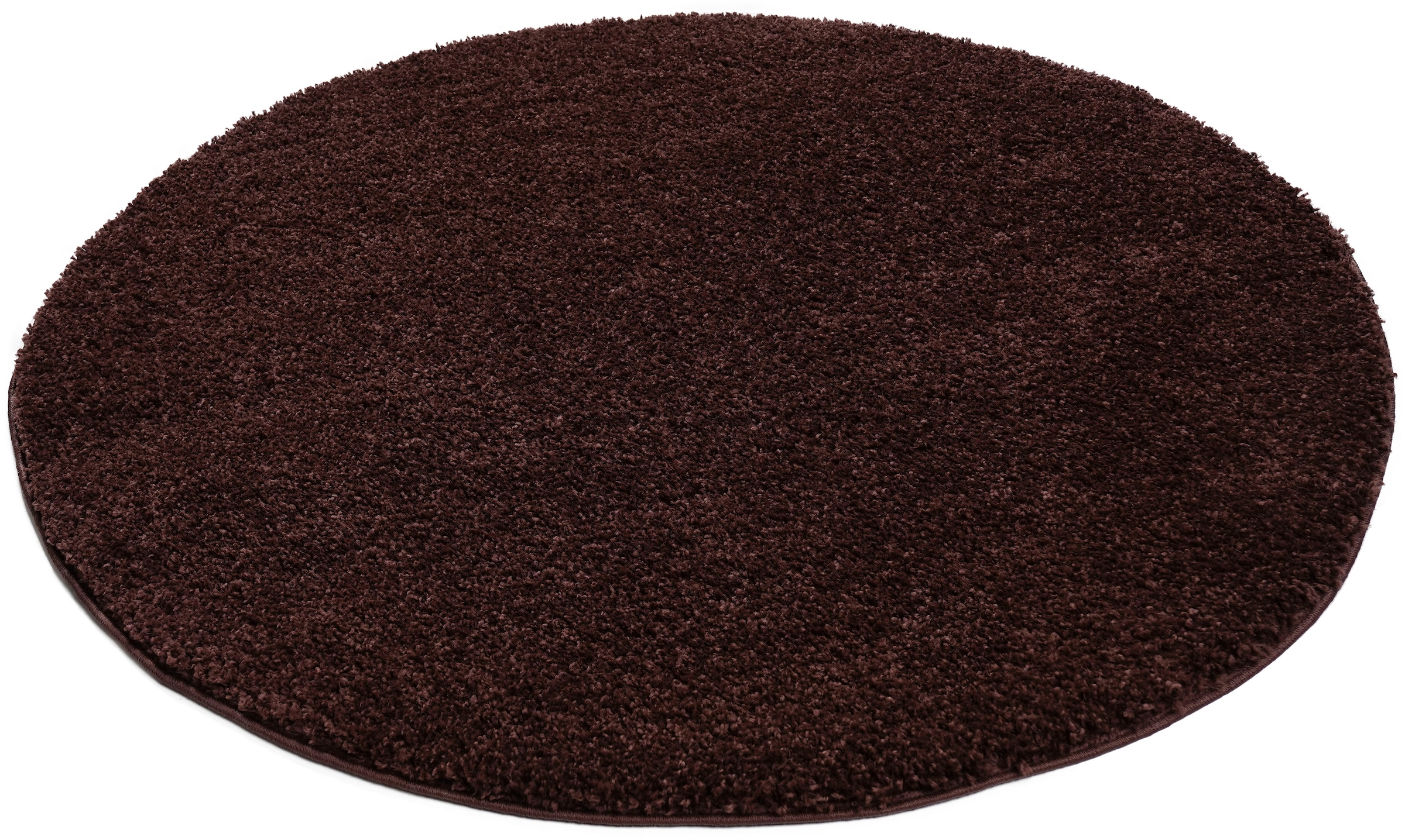my home Teppich »Viva Teppich rund« rund 45 mm Höhe Uni-Farben, einfarbig, besonders weich und kuschelig