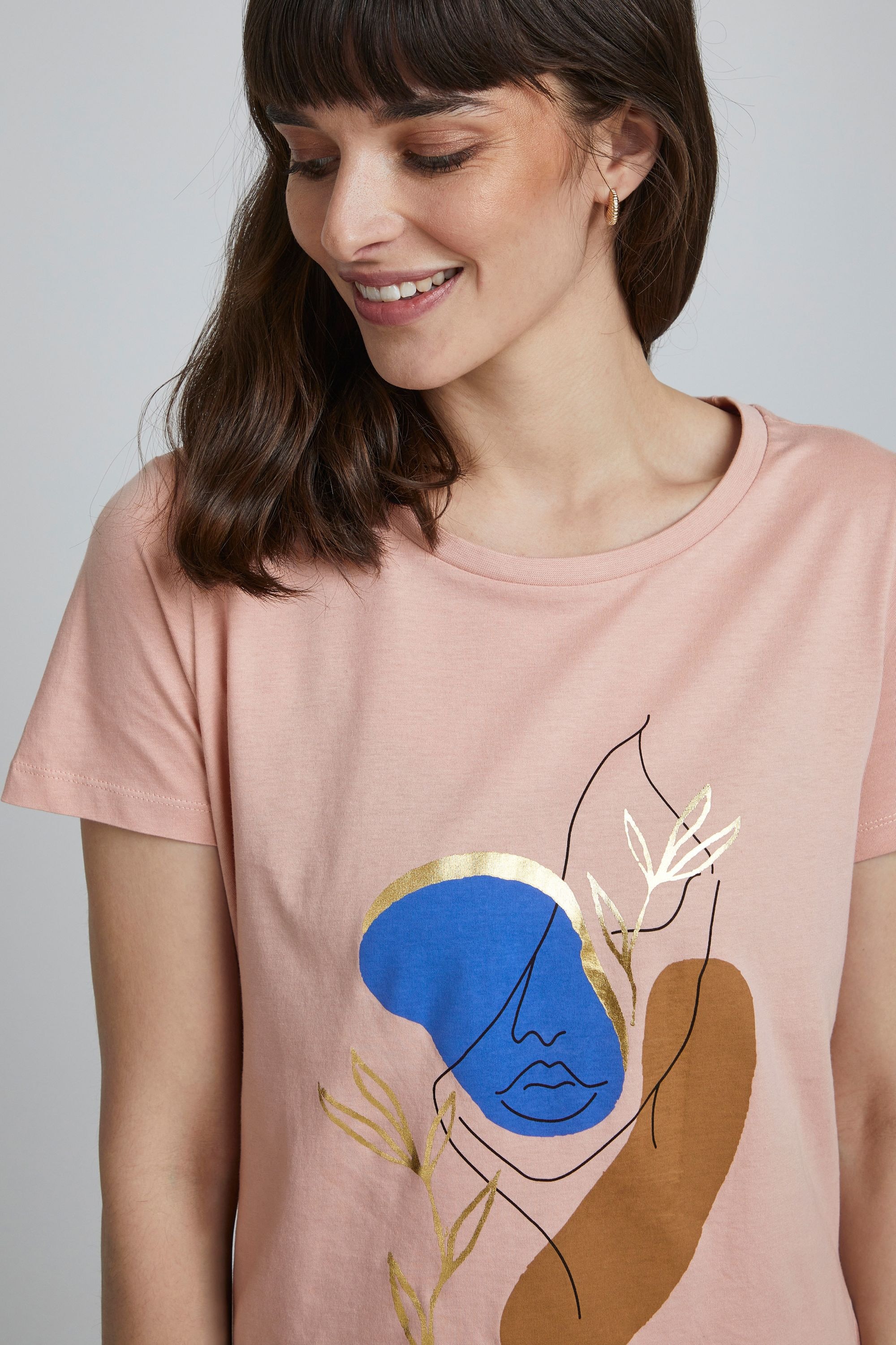 fransa Print-Shirt »Print-Shirt FRFefresh«