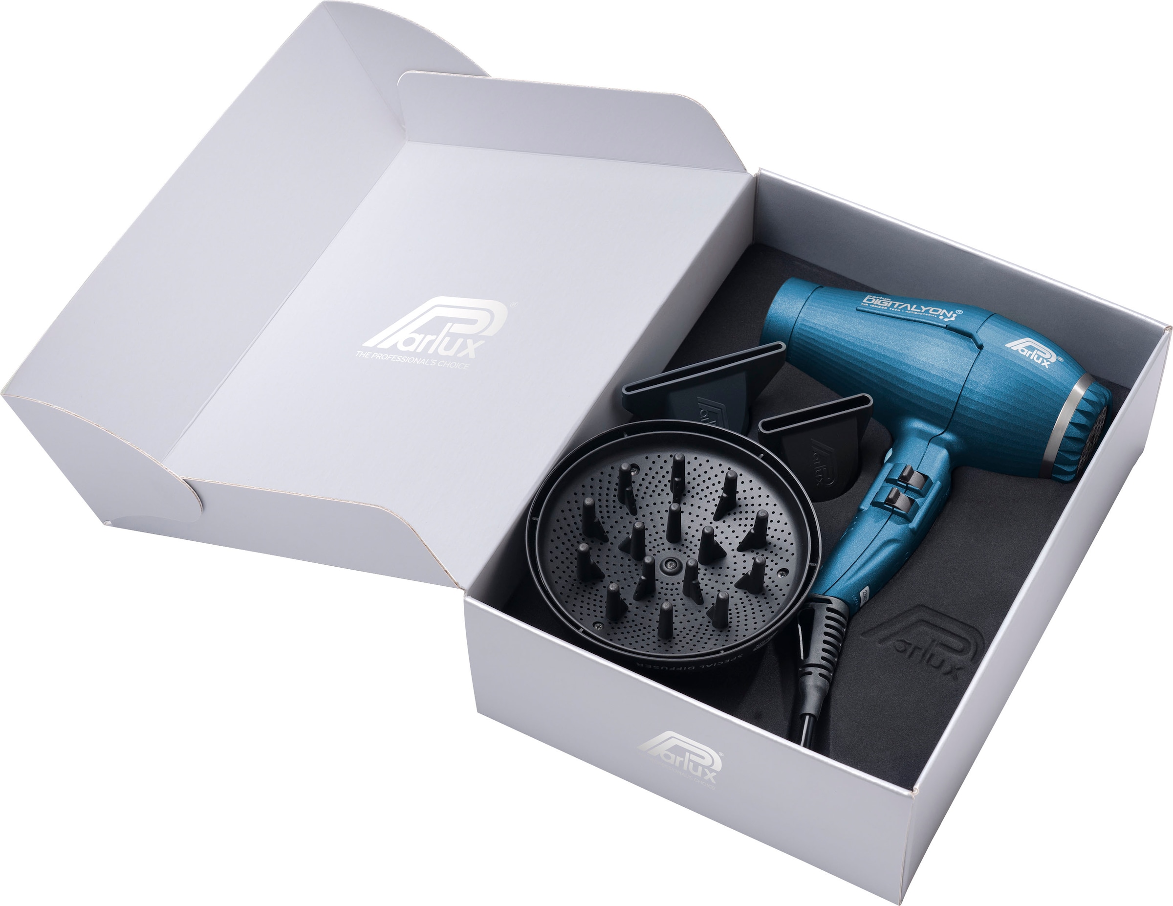 Parlux Ionic-Haartrockner »Digitalyon Magic Sense« 2.400 W 3 Aufsätze mit Volumendiffusor