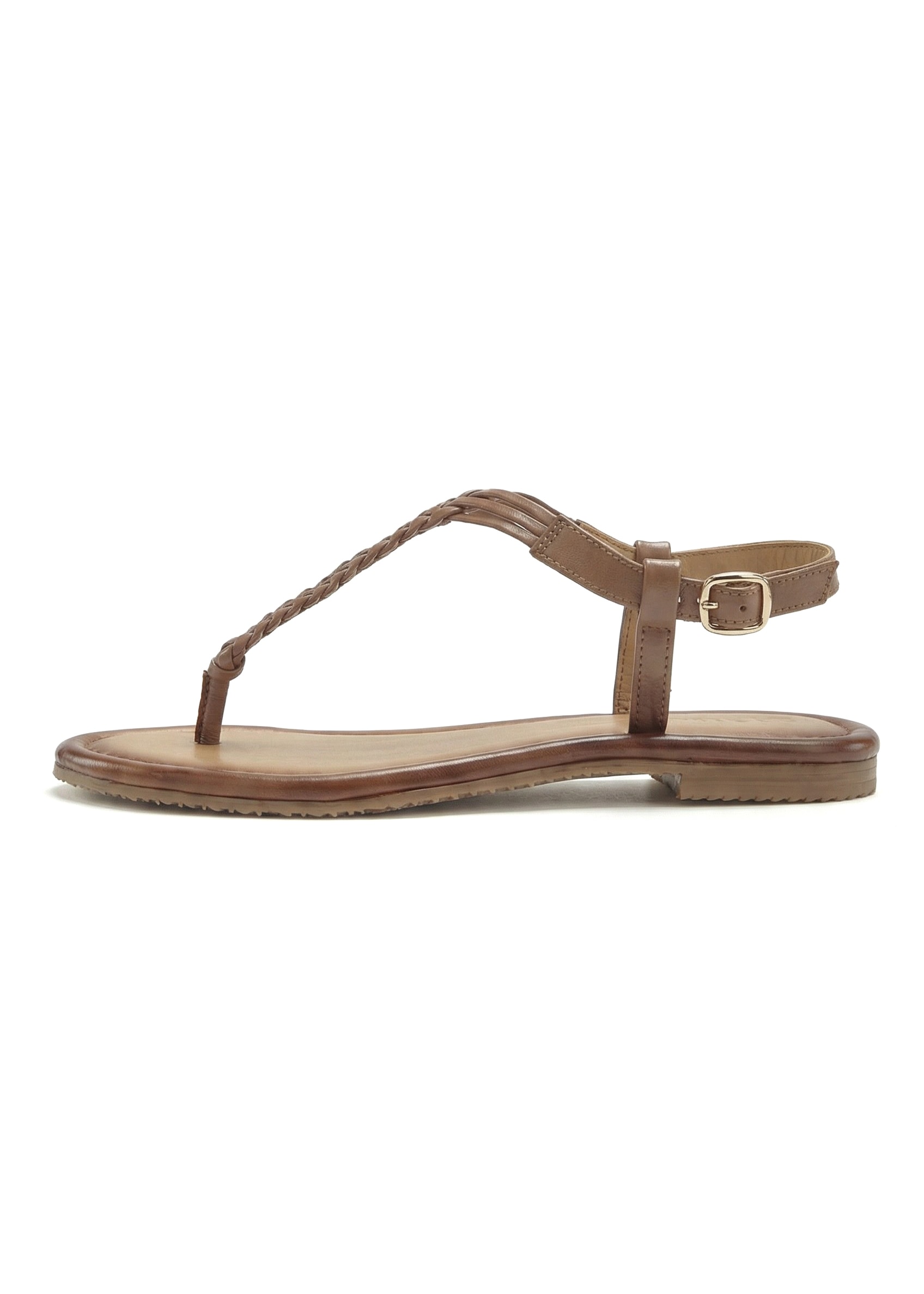 Vivance Zehentrenner »Sandalette, Sommerschuh, Sandale,«  NEU aus Leder mit Flecht-Optik