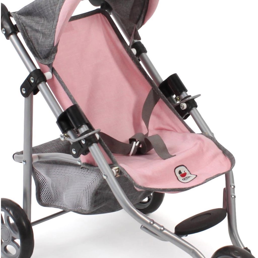 CHIC2000 Puppenbuggy »Jogging-Buggy Lola, Grau-Rosa«