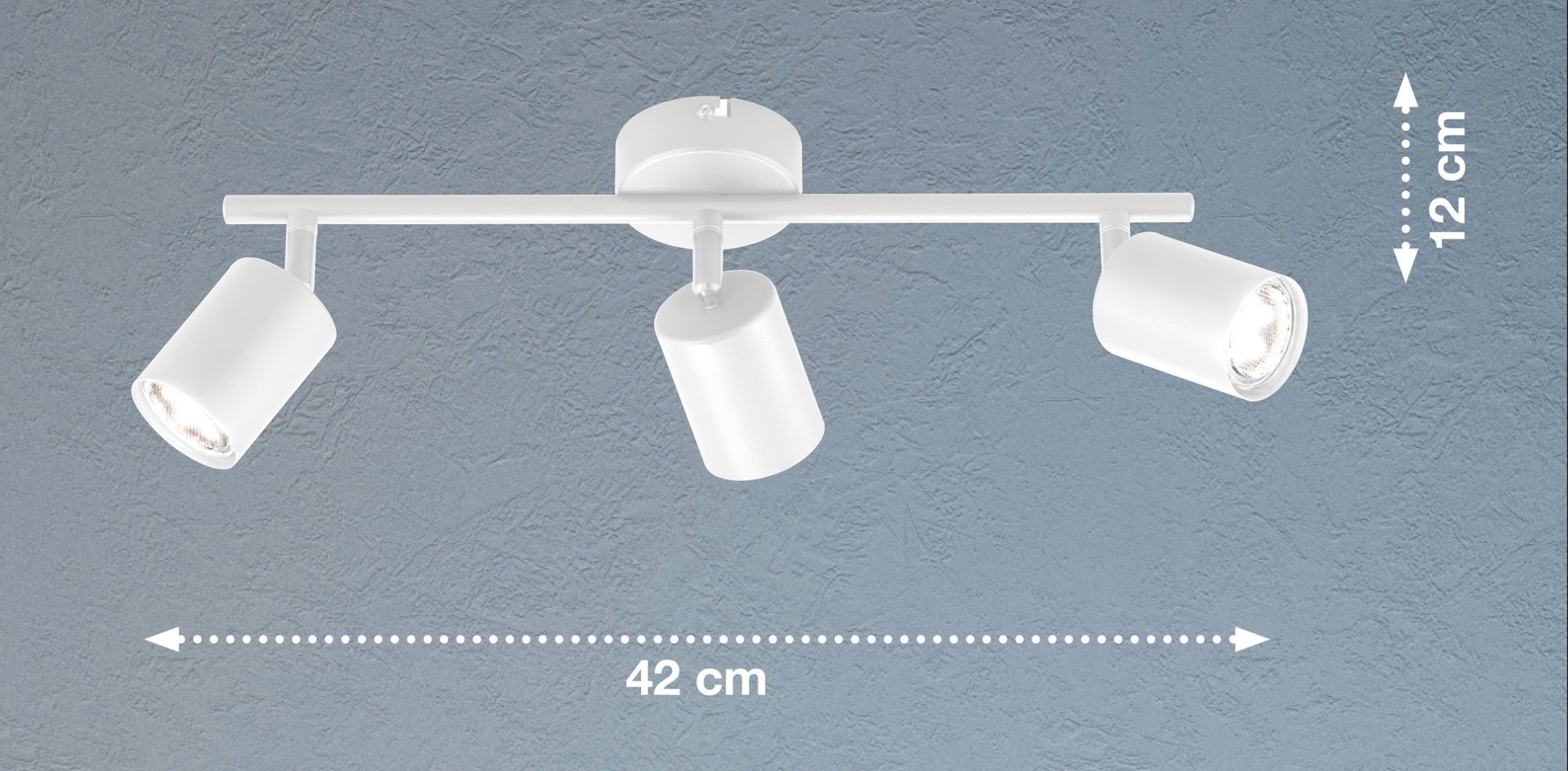 FISCHER & HONSEL Deckenspots »Vano«, 3 flammig, Leuchtmittel GU10 | LED wechselbar