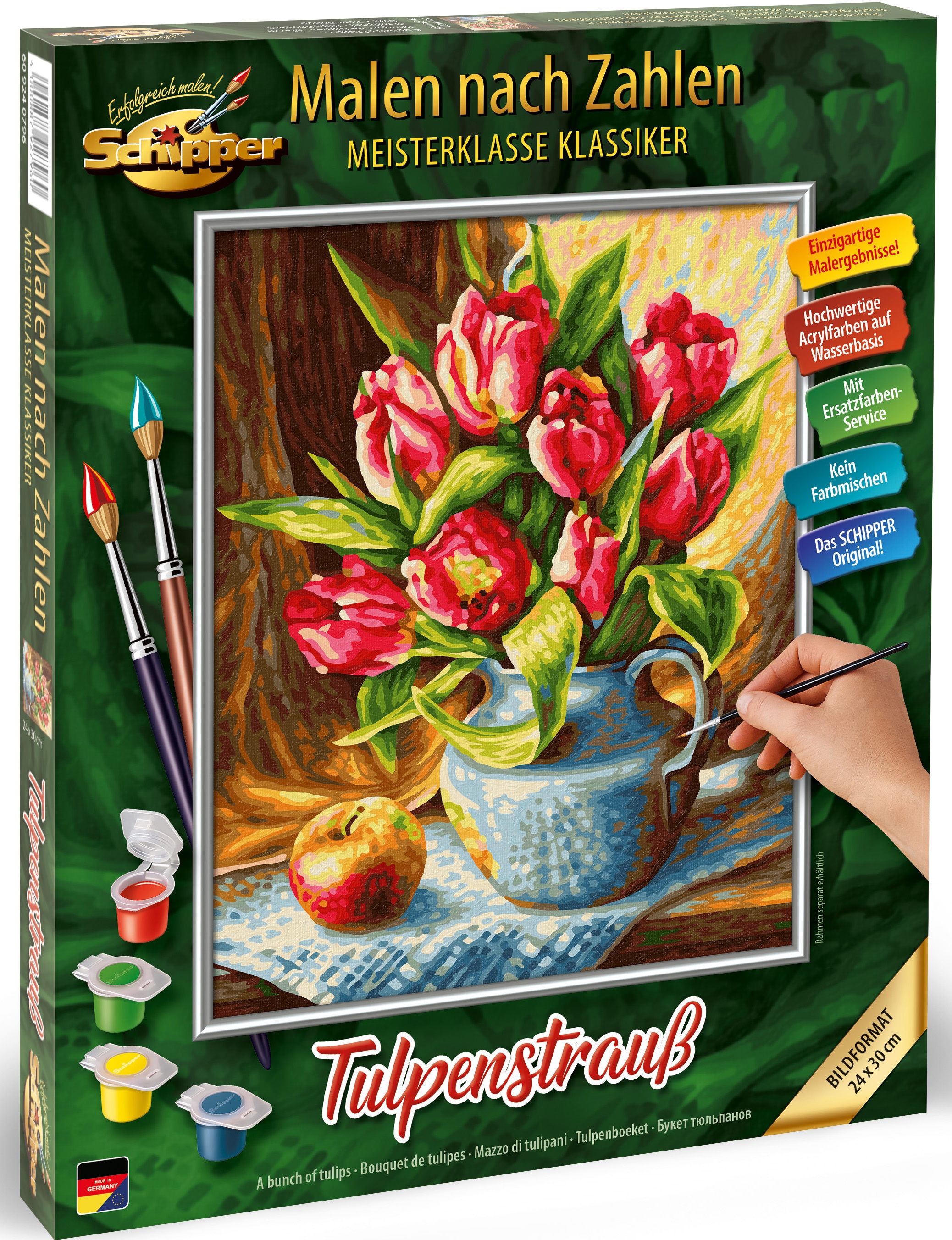 Schipper Malen nach Zahlen »Meisterklasse Premium - Tulpenstrauß«, Made in Germany