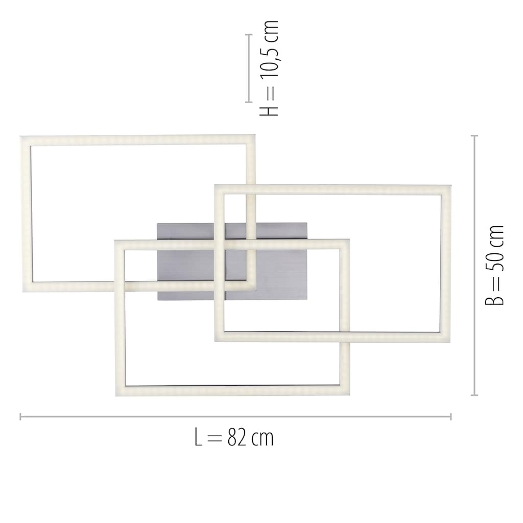 JUST LIGHT Deckenleuchte »Ls-MAXI«, 3 flammig-flammig