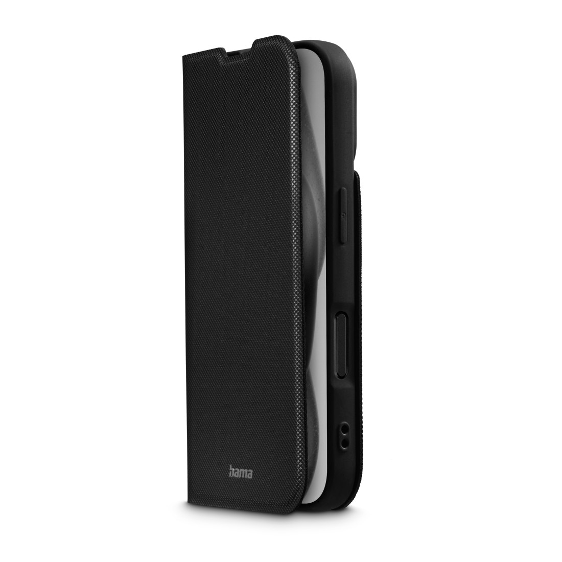 Hama Smartphone-Hülle »Handytasche Booklet für Apple iPhone 16 mit Kartenfächer, Schwarz«, iPhone 16, Standfunktion, Kartenfächer