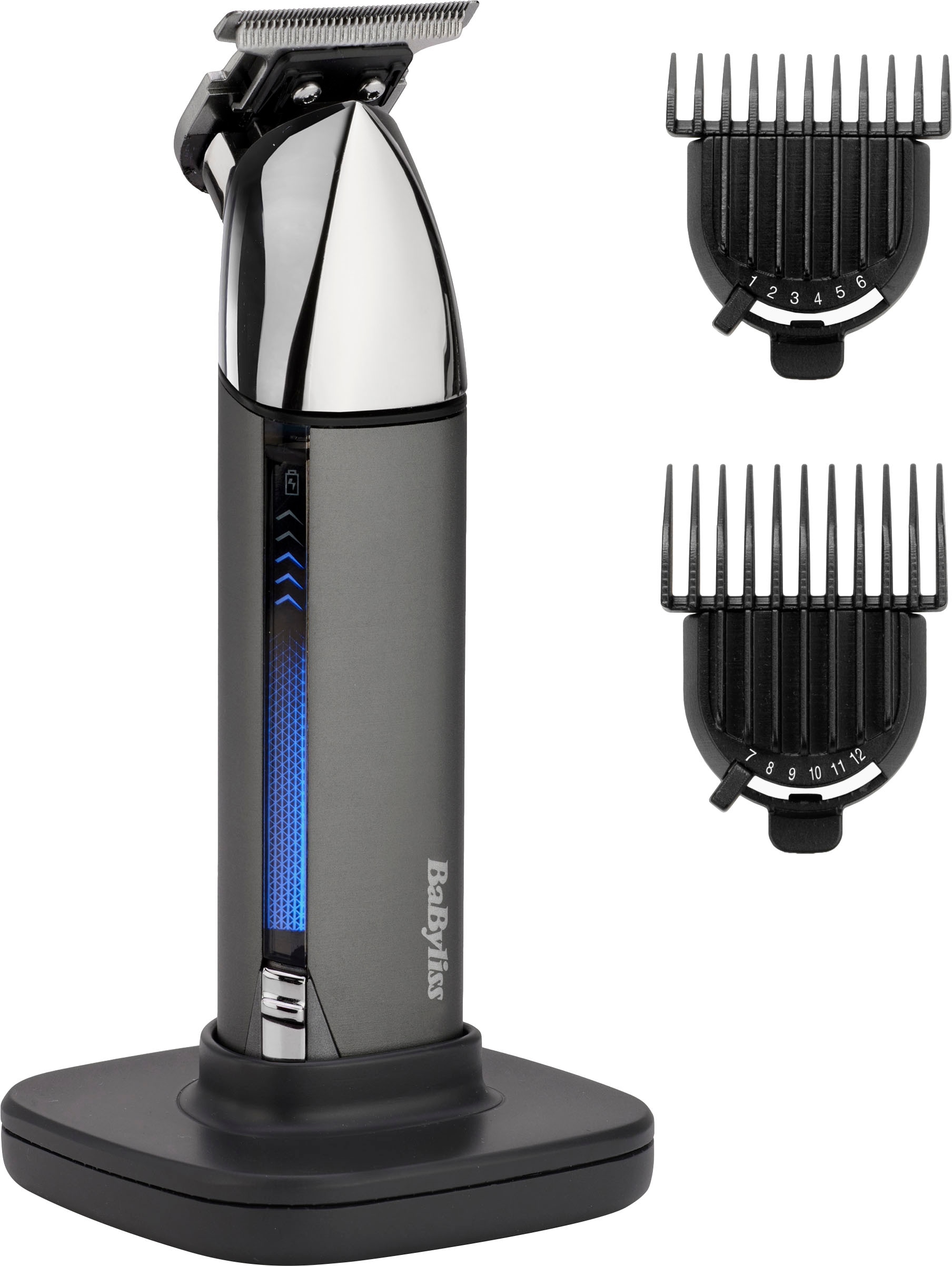 BaByliss Bartschneider »Super-X Metal Bartrimmer«, 2 Aufsätze, Japanese Steel Titanium