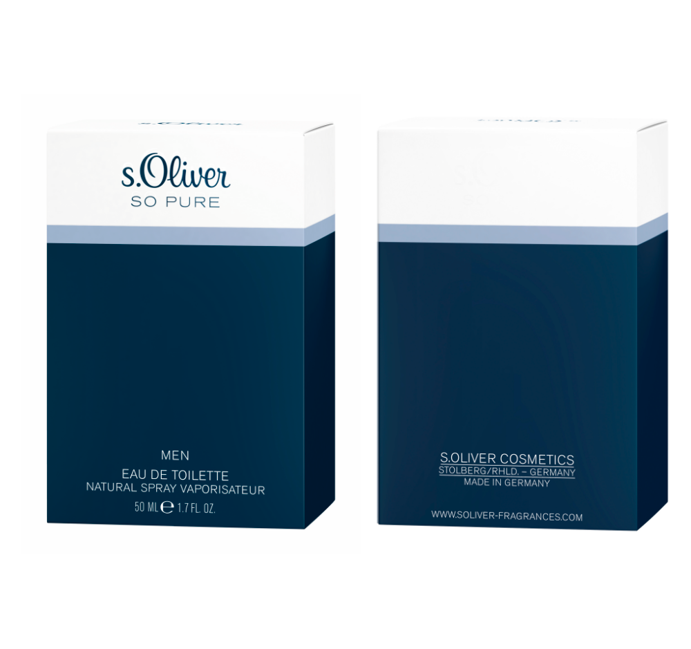 s.Oliver Eau de Toilette »s.Oliver So Pure Men EDT NATURAL SPRAY 50 ML«, (Packung, 1 tlg.)