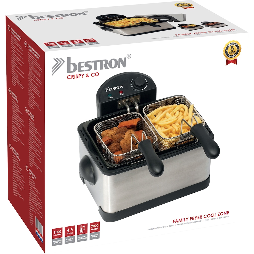 bestron Fritteuse »DF402B Cool Zone«, 2000 W