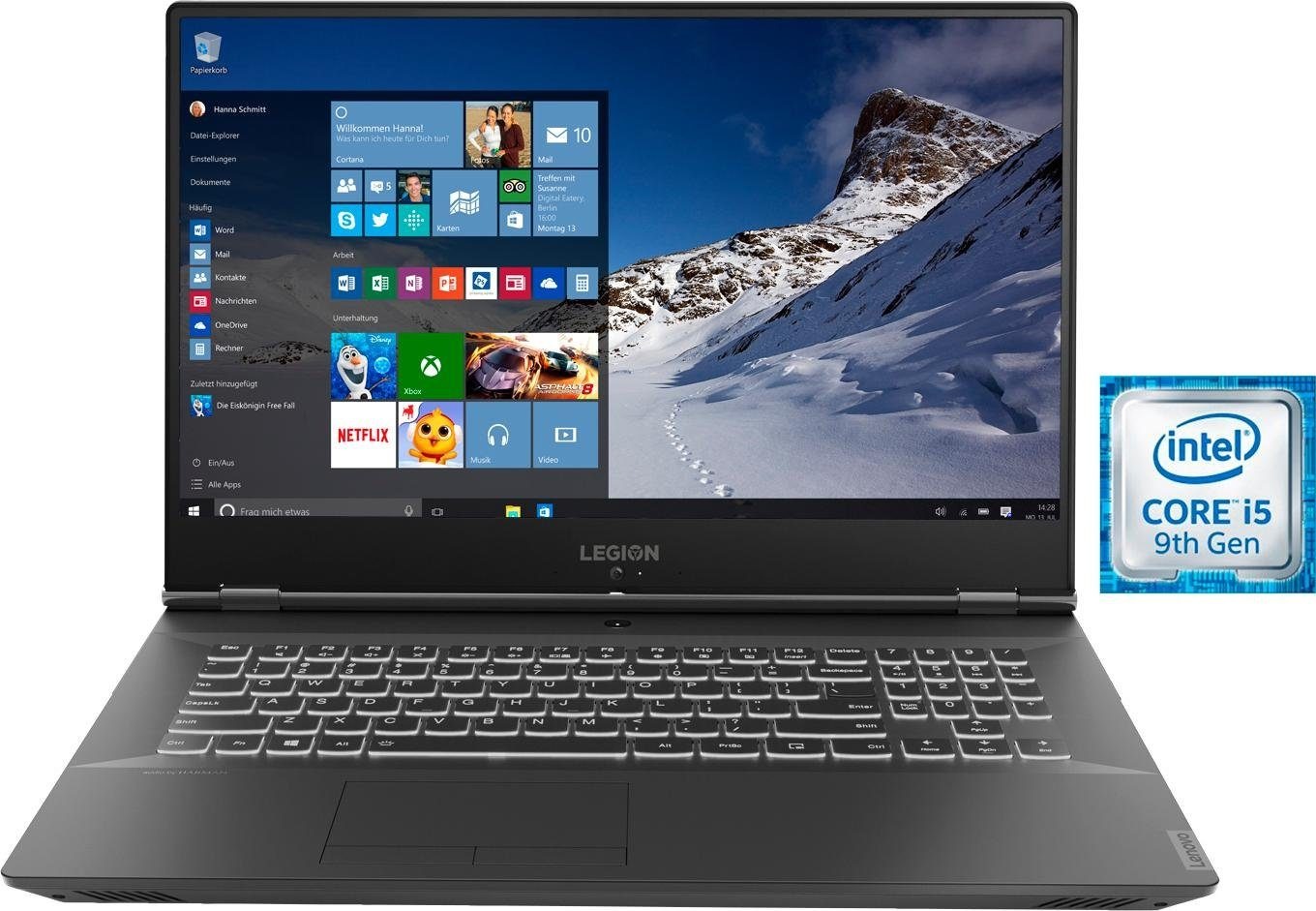 Legion Y540-17IRH-PG0, 81T3000QGE Notebook (43,94 cm / 17,3 Zoll,...