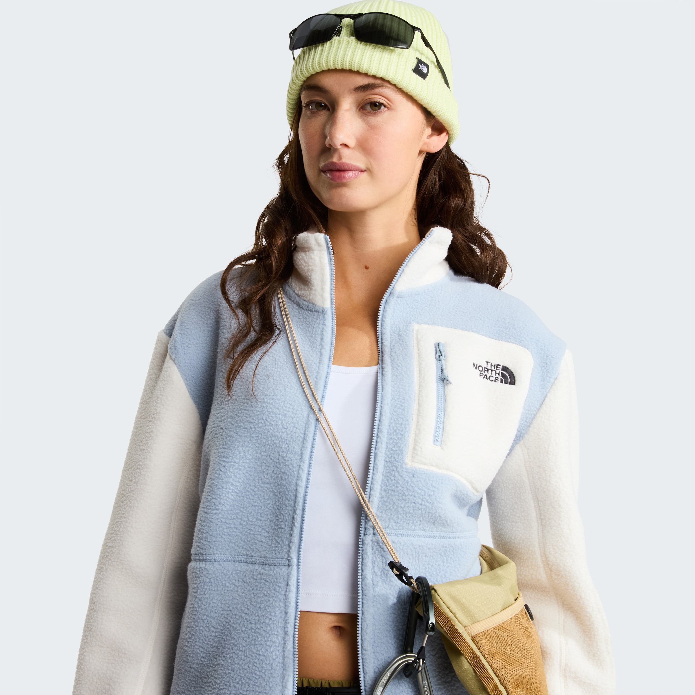 The North Face Strickfleece-Pullover »W YUMIORI FULL ZIP« aus Polyester, mit durchgehendem Reißverschluss