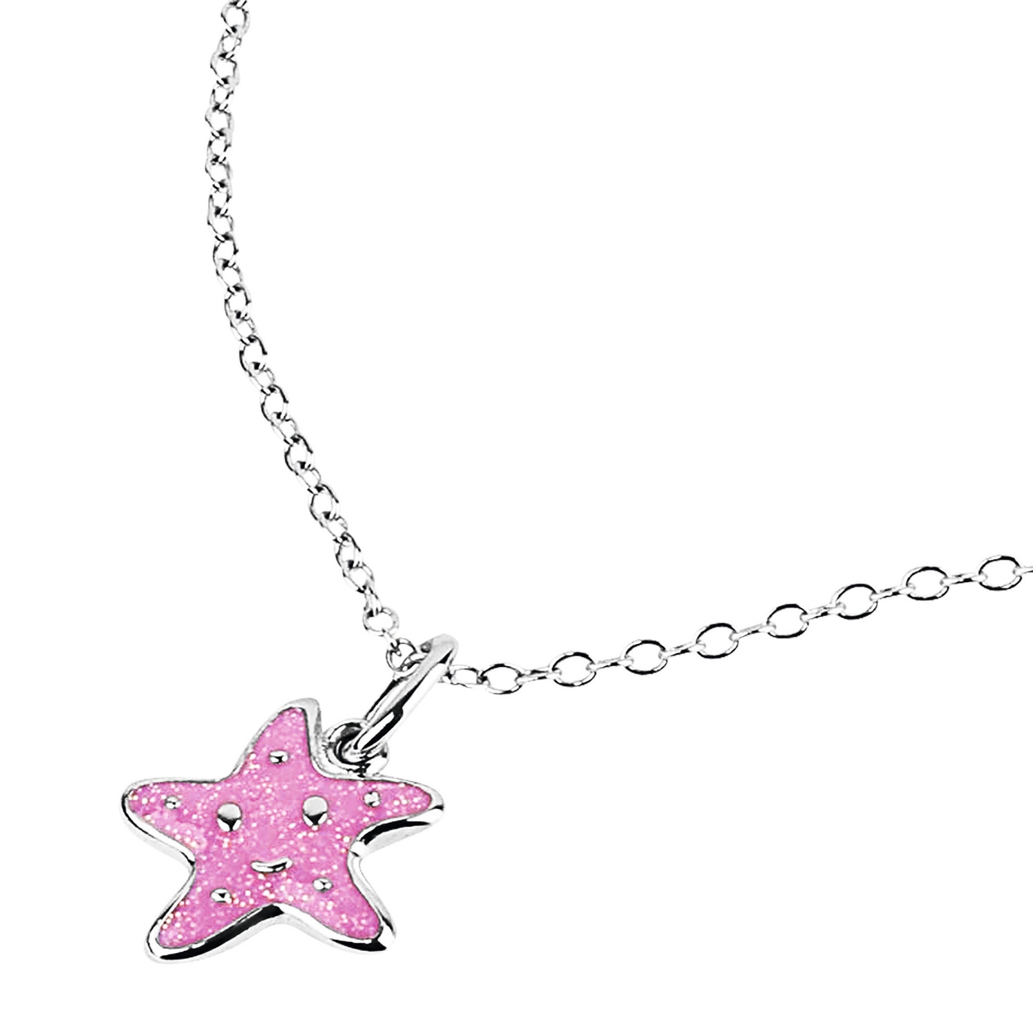 Prinzessin Lillifee Kette mit Anhänger »Seestern-Motiv, Fisch-Motiv« mit Zirkonia (synth.)