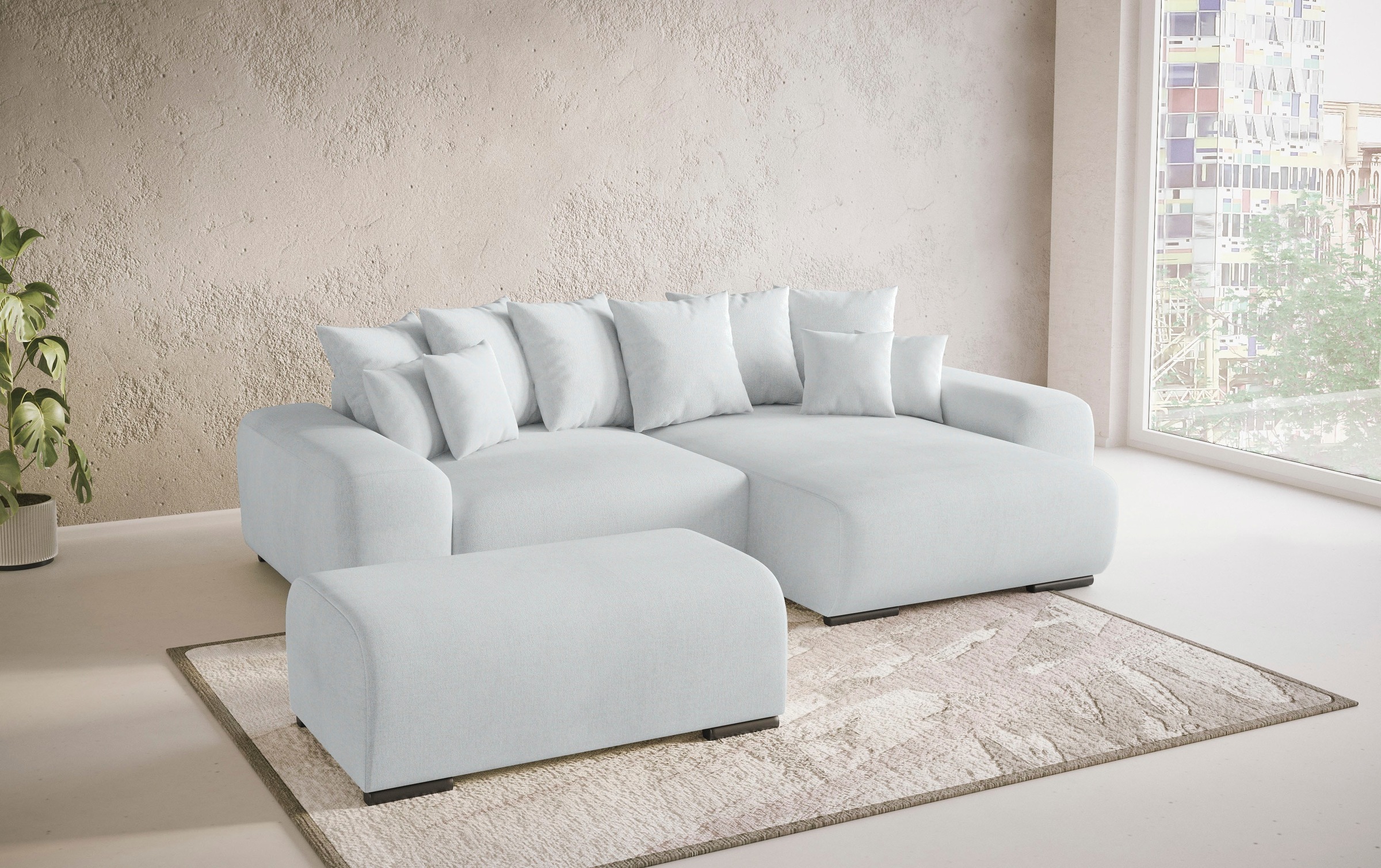 Mr. Couch Polsterecke »Sundance II«, Dauerschläfer mit EasyBett-Schlaffunktion, Bettkasten