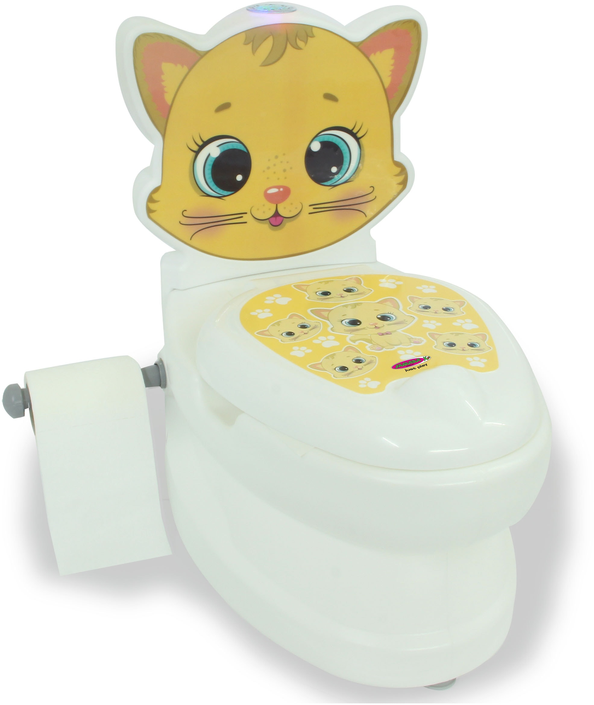 Jamara Toilettentrainer »Meine kleine Spülsound Toilette, online bei Katze«, und mit Toilettenpapierhalter OTTO
