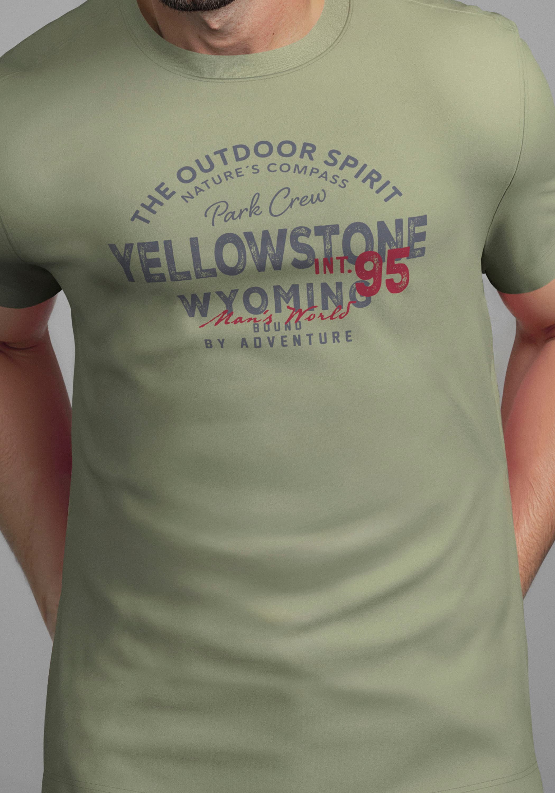 Man's World Rundhalsshirt »Neue Kollektion!« mit Print