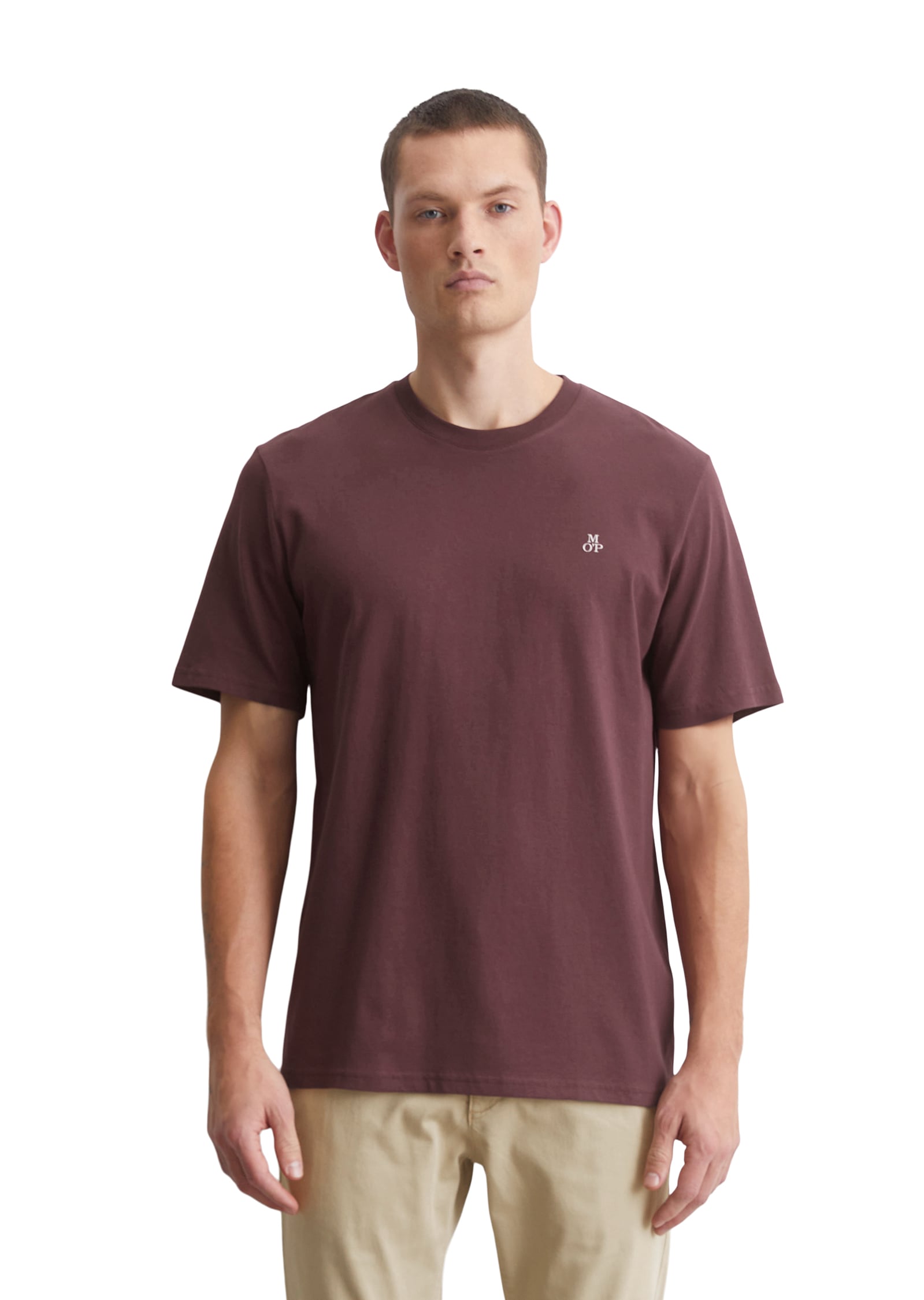 Marc O'Polo T-Shirt Logo-T-Shirt aus Bio-Baumwolle