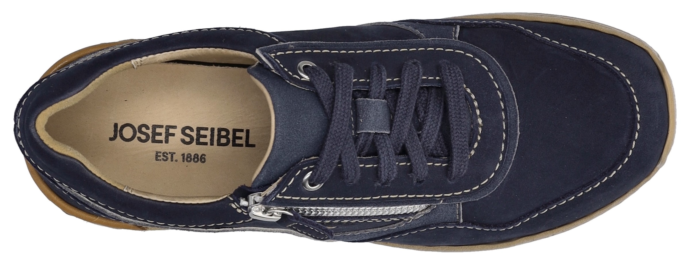 Josef Seibel Sneaker »Sally 02«, Schnürschuh, Komfortschuh mit zusätzlichem Reißverschluss