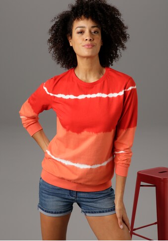 Aniston CASUAL Sweatshirt, im Streifen-Dessin mit leichtem Farbverlauf kaufen