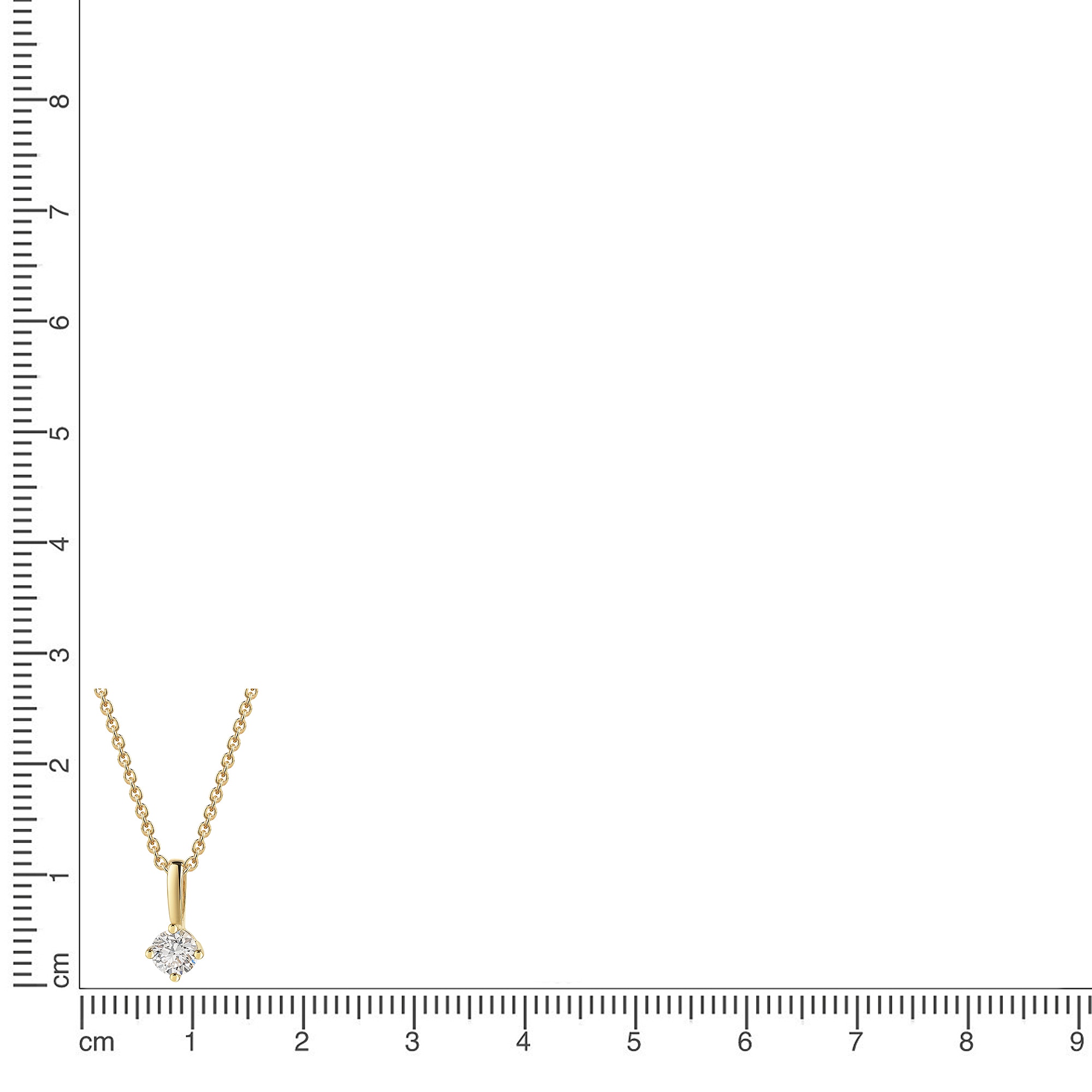 Firetti Kette mit Anhänger »Schmuck Geschenk Silber 925 Halskette Anhänger Solitär Lab Grown« mit Brillant