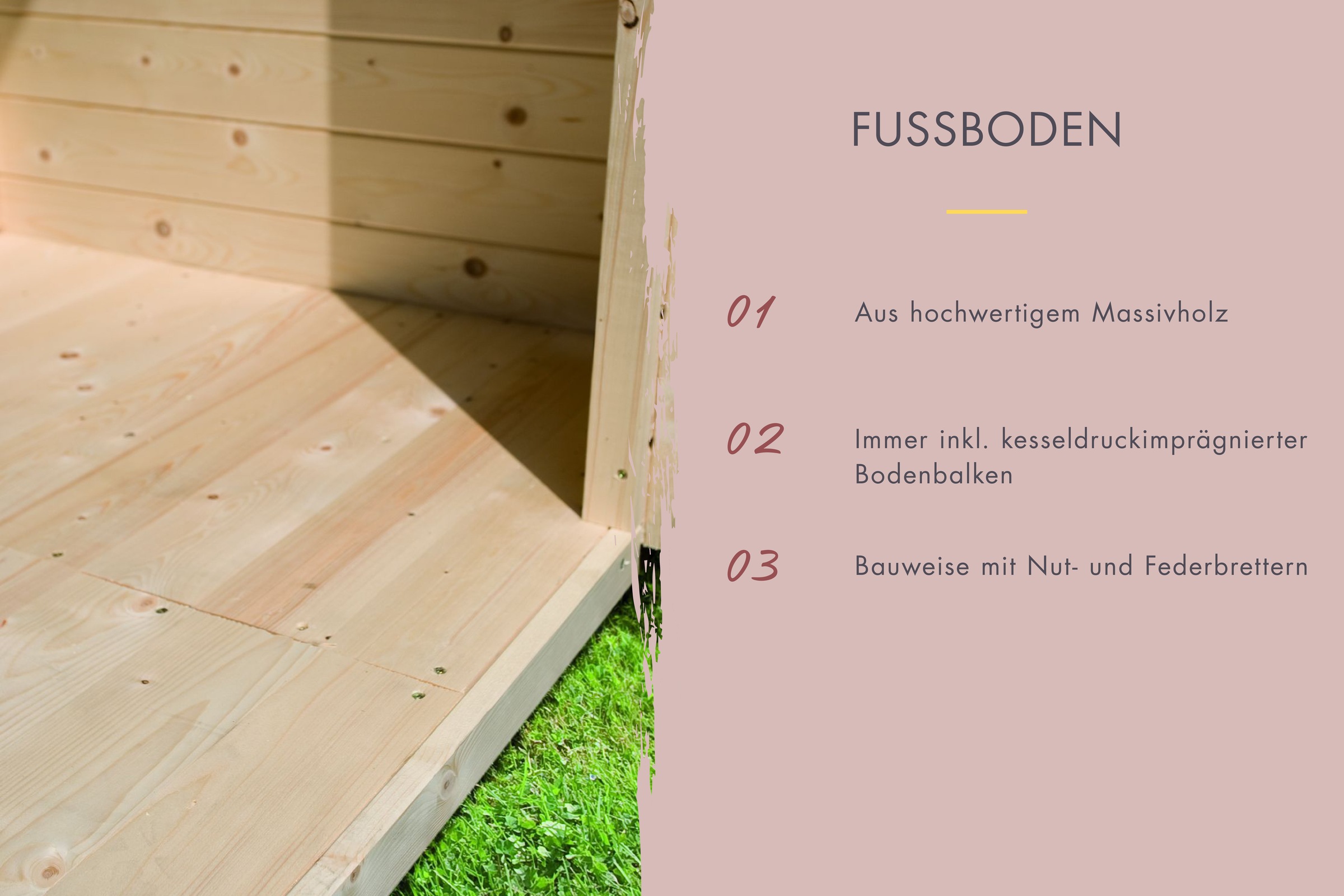 Karibu Saunahaus »Matheo, Douglasie« verschiedene Varianten