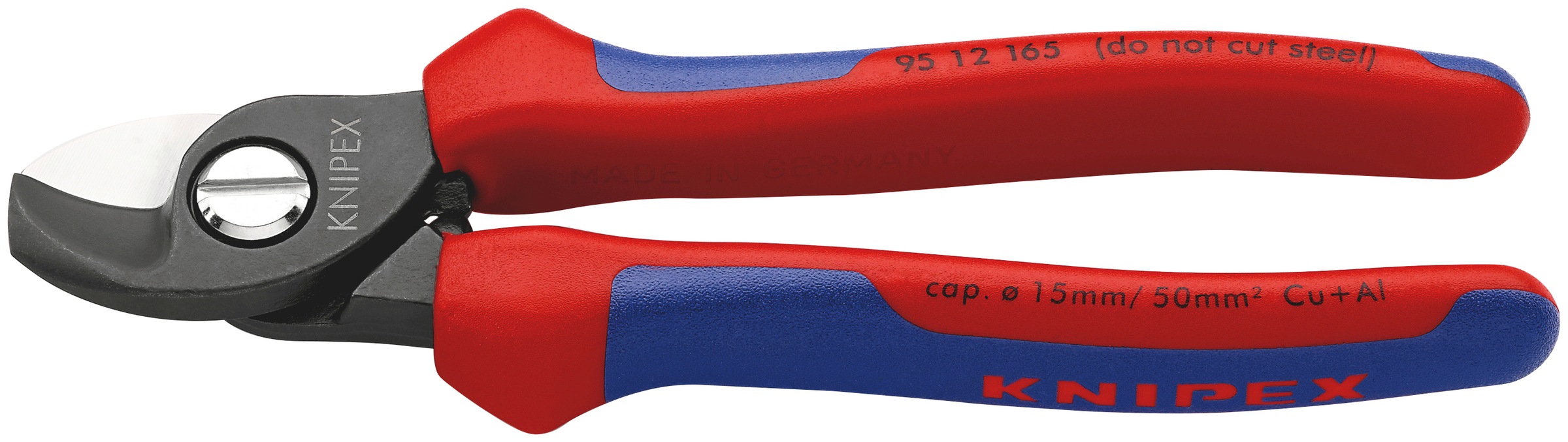 Knipex Elektrikerschere, mit Mehrkomponenten-Hüllen