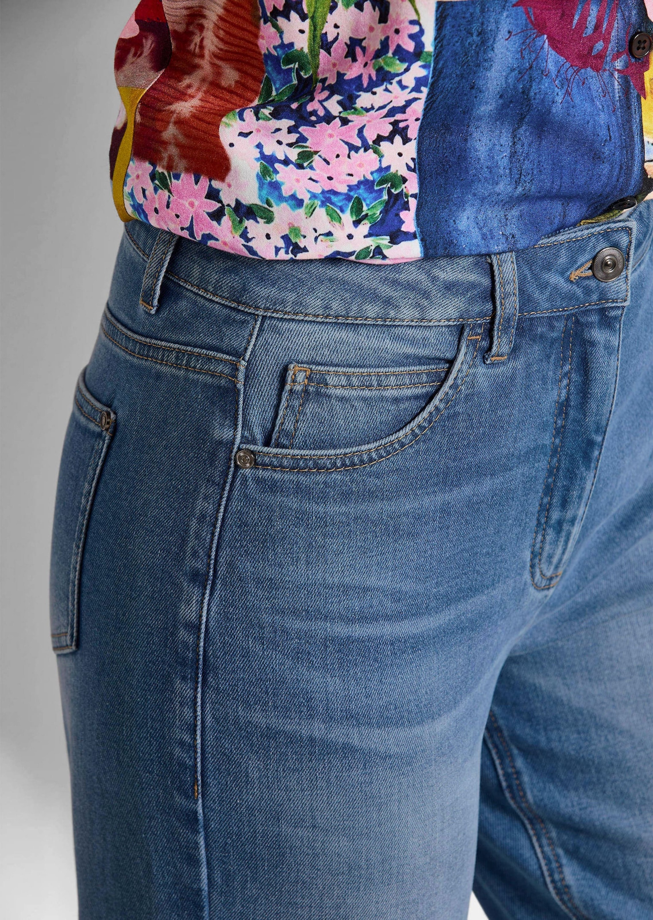 GOLDNER Regular-fit-Jeans »Baumwoll-Stretch Mom Jeans SARA« stretchbequeme Quälität