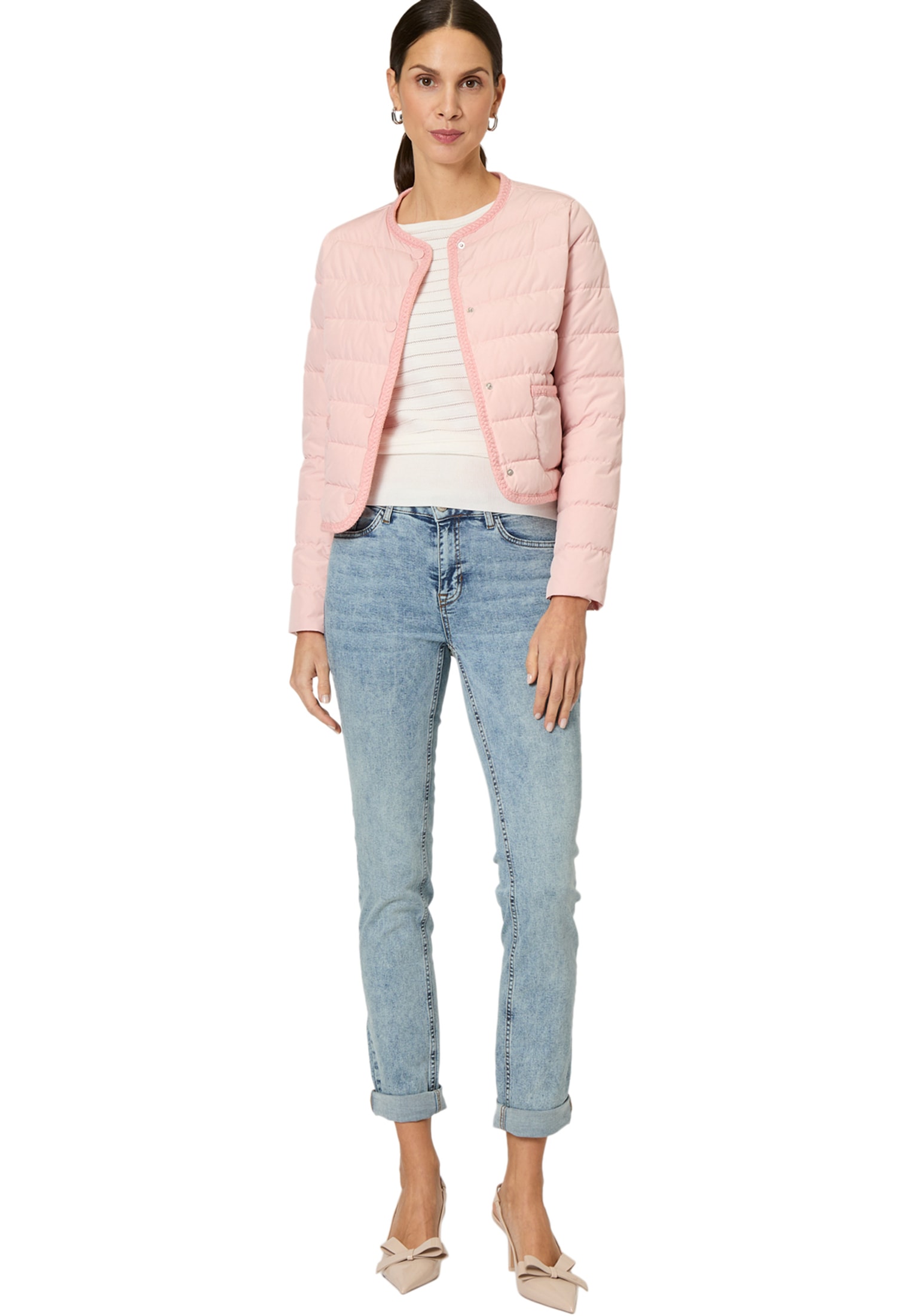 Zero Steppjacke »Steppjacke mit Knopfleiste«