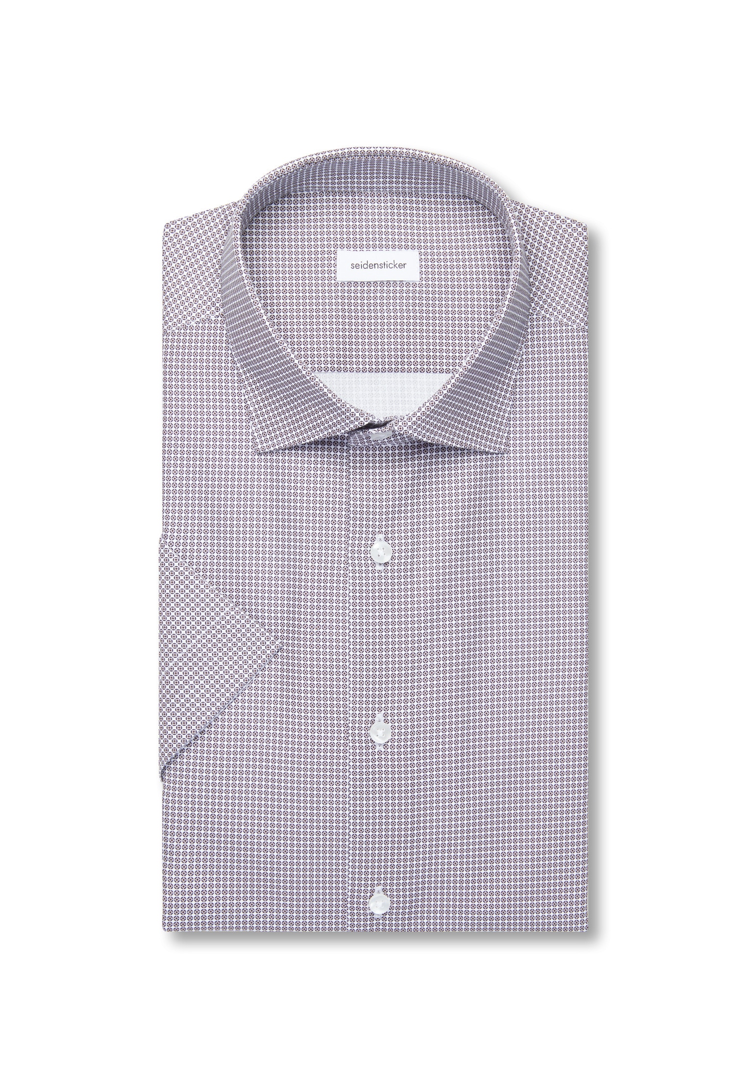 seidensticker Businesshemd »Schwarze Rose« Shaped 1/2 Kentkragen Druck