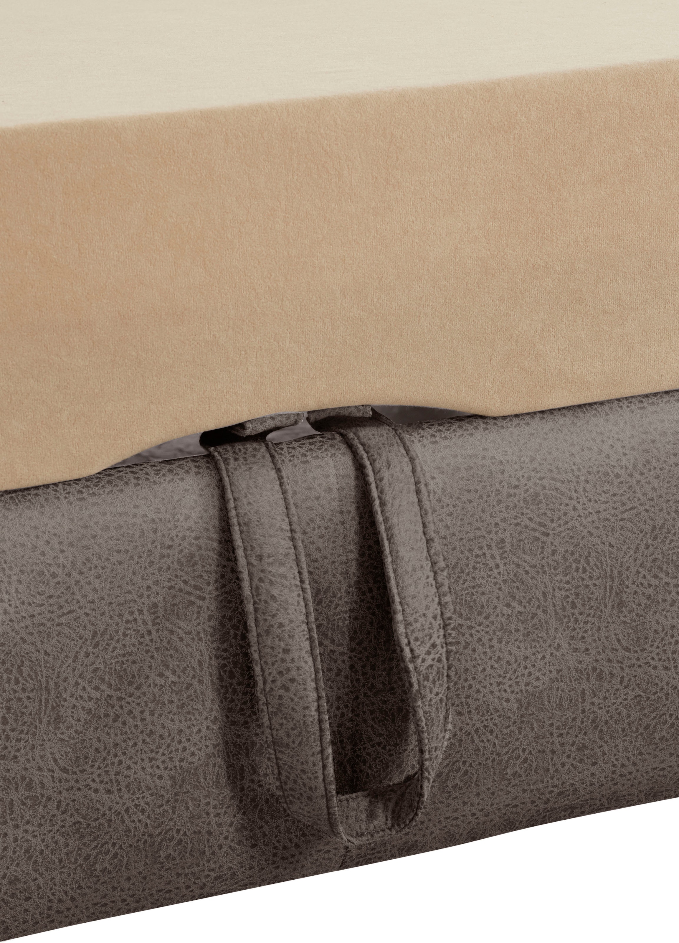 exxpo - sofa fashion Ecksofa »Enya, aufwendige Detailverarbeitung, hoher Sitzkomfort, bequem, L-Form«, inkl. Kopfteilverstellung, wahlweise mit Bettfunktion und Bettkasten