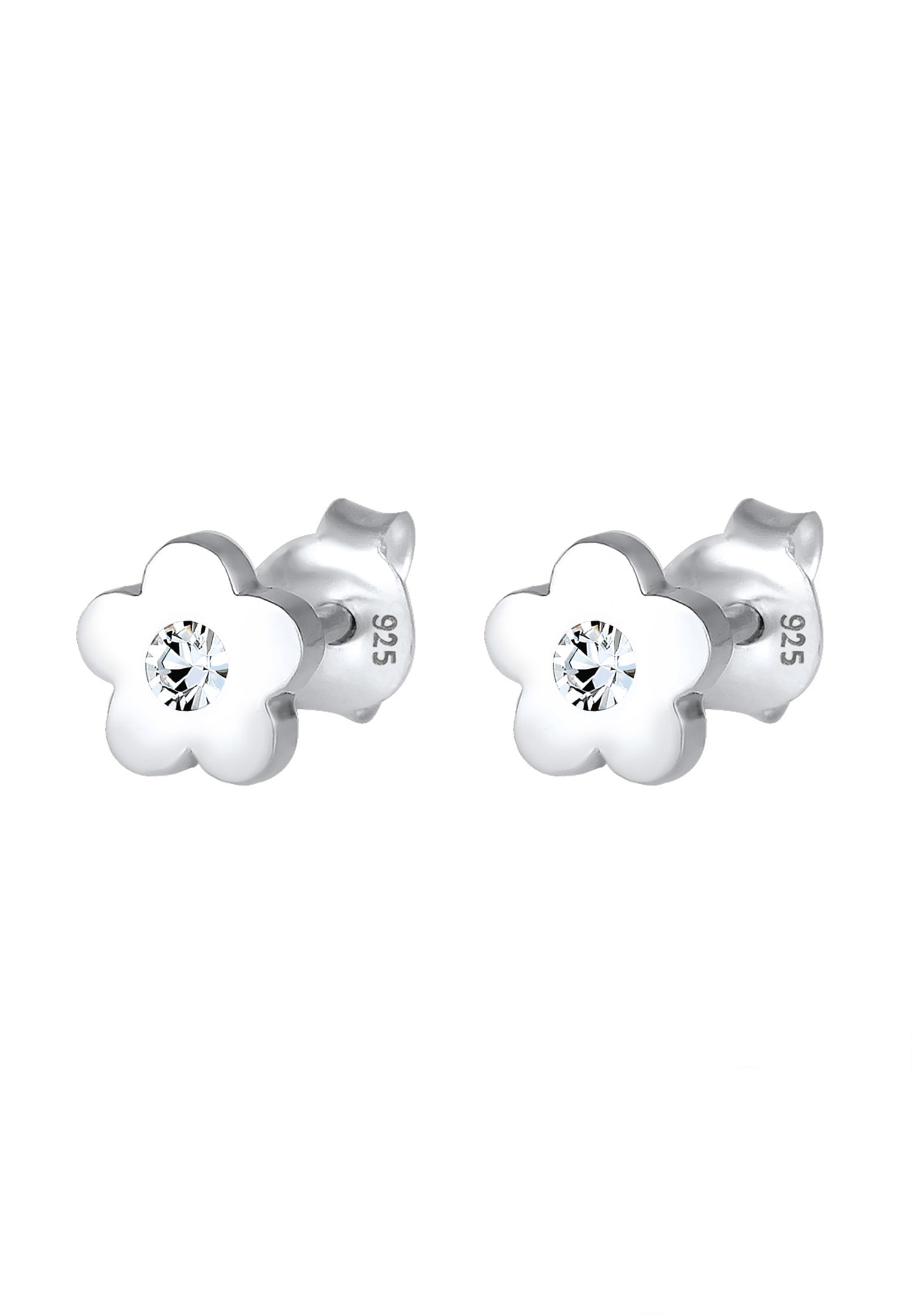 Elli Paar Ohrstecker »Ohrringe Kinder Blume Kristall 925 Silber«