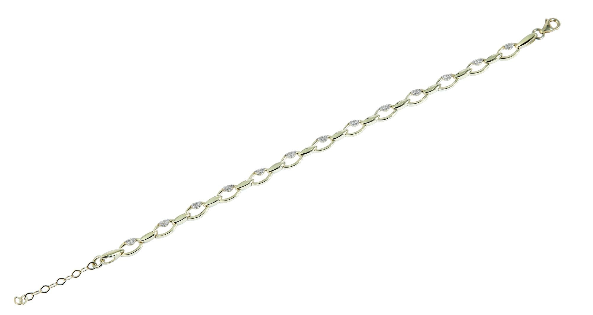 Adelia´s Armband »Damen Armband aus 333 Gold mit Zirkonia 17 cm«
