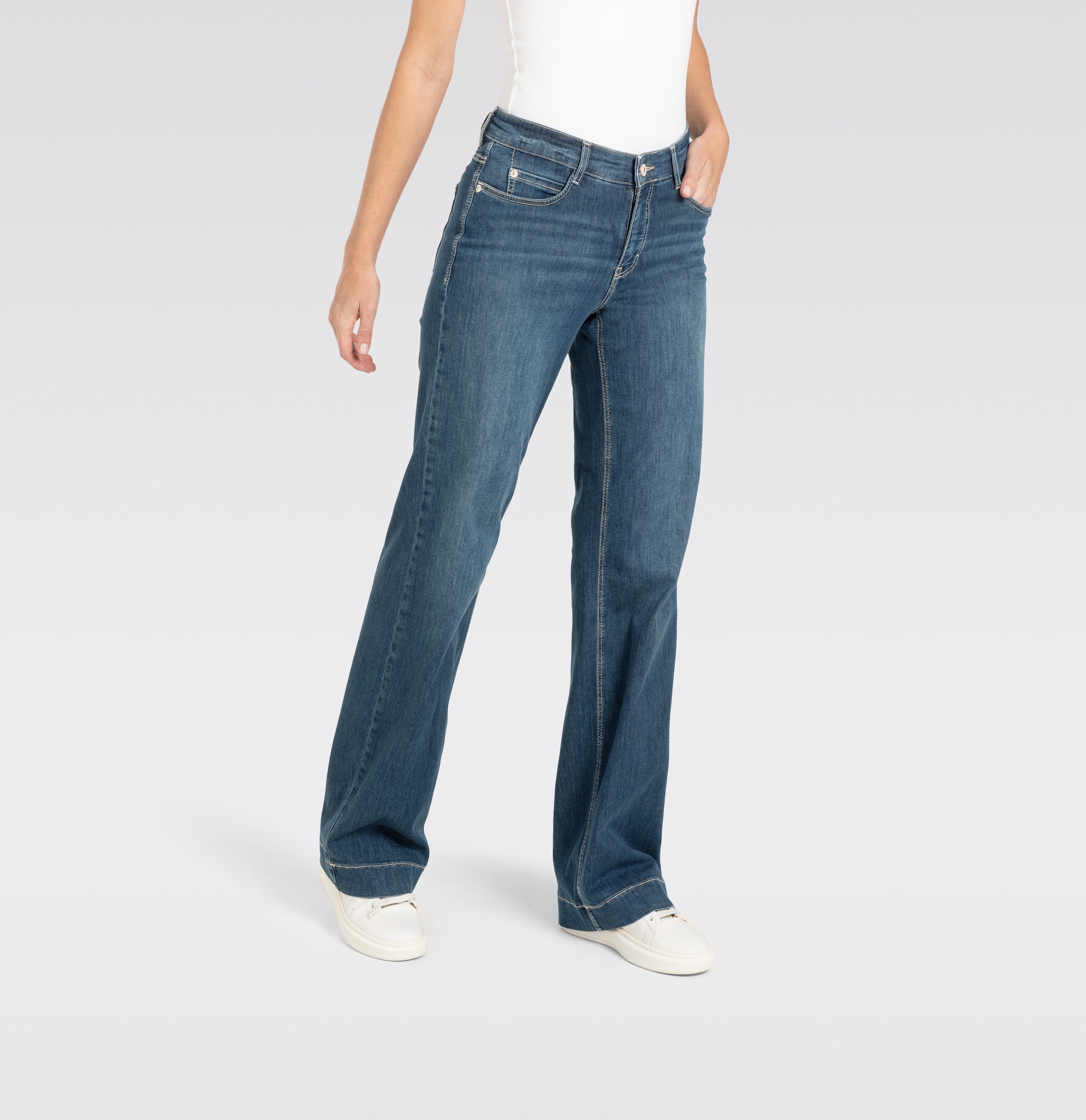 MAC Weite Jeans »DREAM WIDE«, mit weitem Bein-Stretch