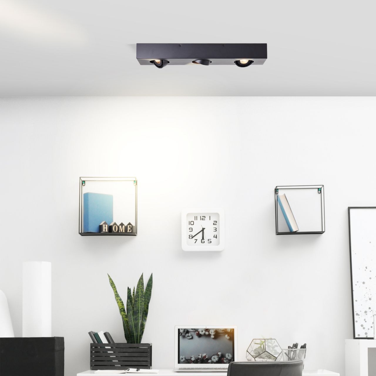 Brilliant Deckenleuchte »Doro«, 3 flammig, Leuchtmittel GU10 | LED wechselbar, 60cm Breite - 3x345 Lumen, 3000 Kelvin, warmweißes Licht GU10 Fassung