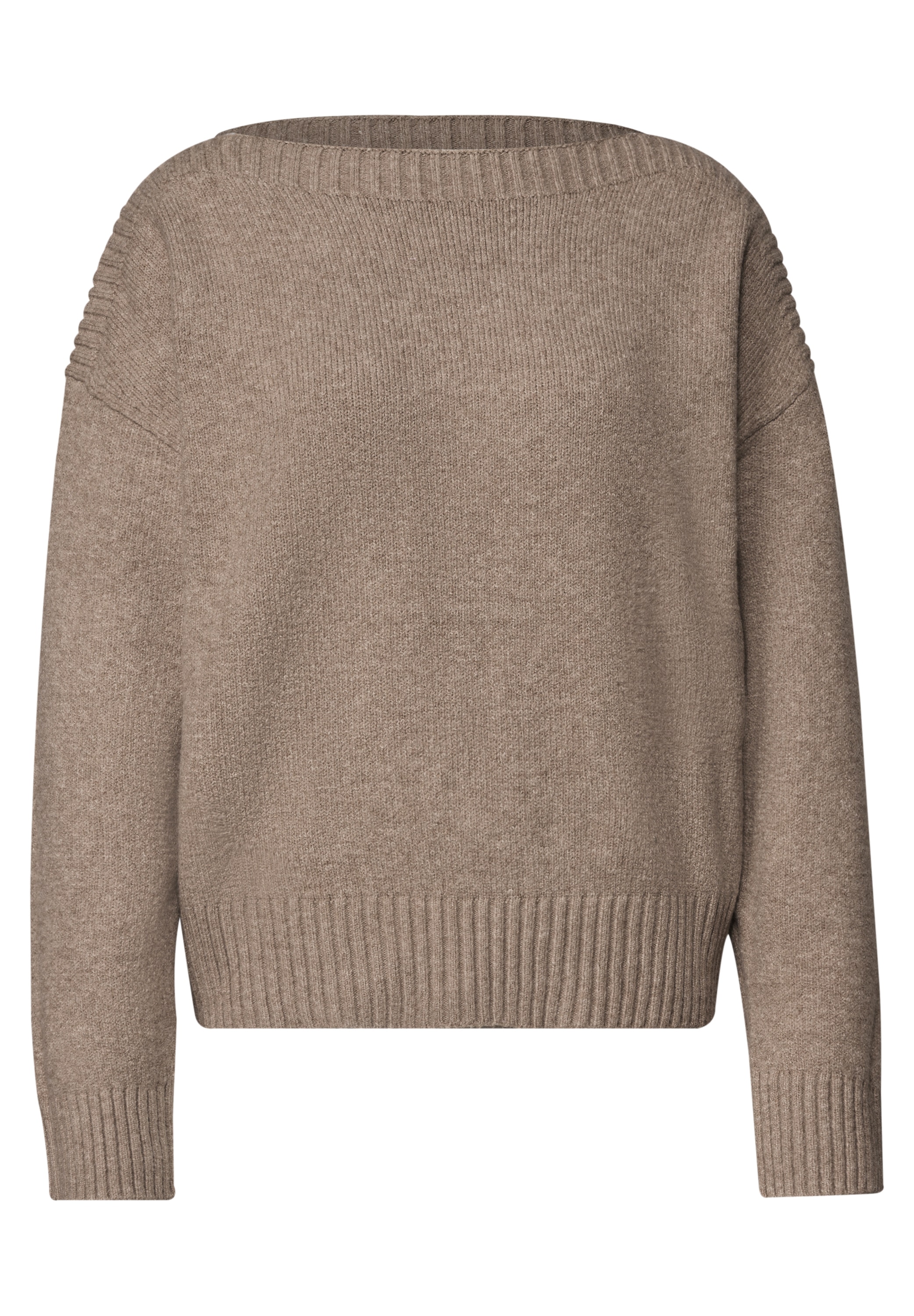 STREET ONE Strickpullover mit Boat Neck