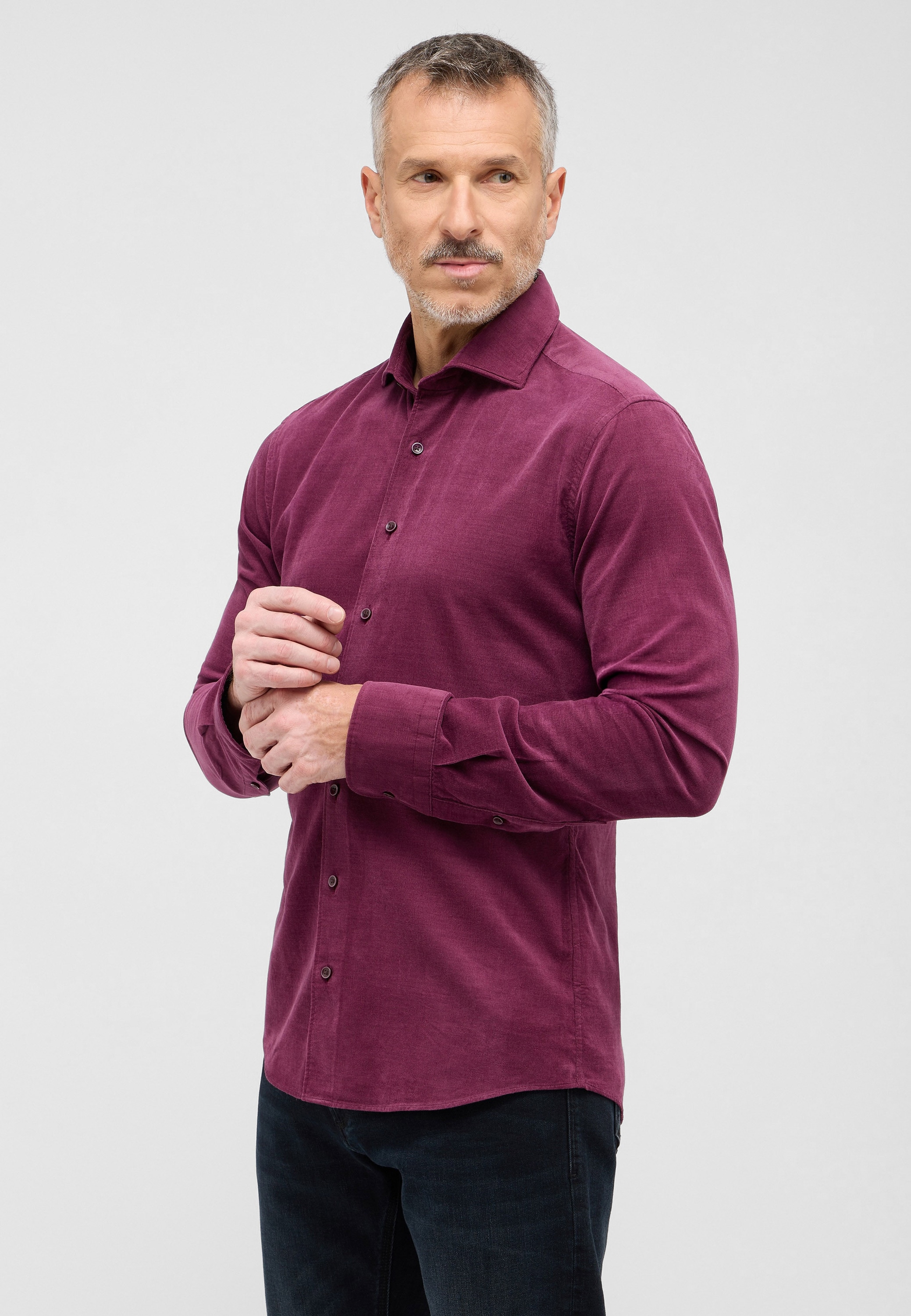 Eterna Langarmhemd »SLIM FIT«, EASY IRON (bügelleicht)
