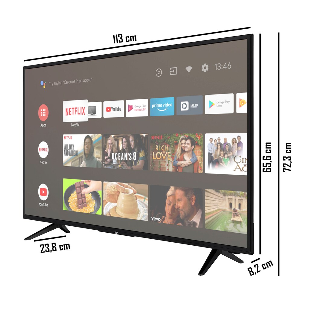 JVC LED-Fernseher »LT-50VA3055«, 126 cm/50 Zoll, 4K Ultra HD, Android TV-Smart-TV